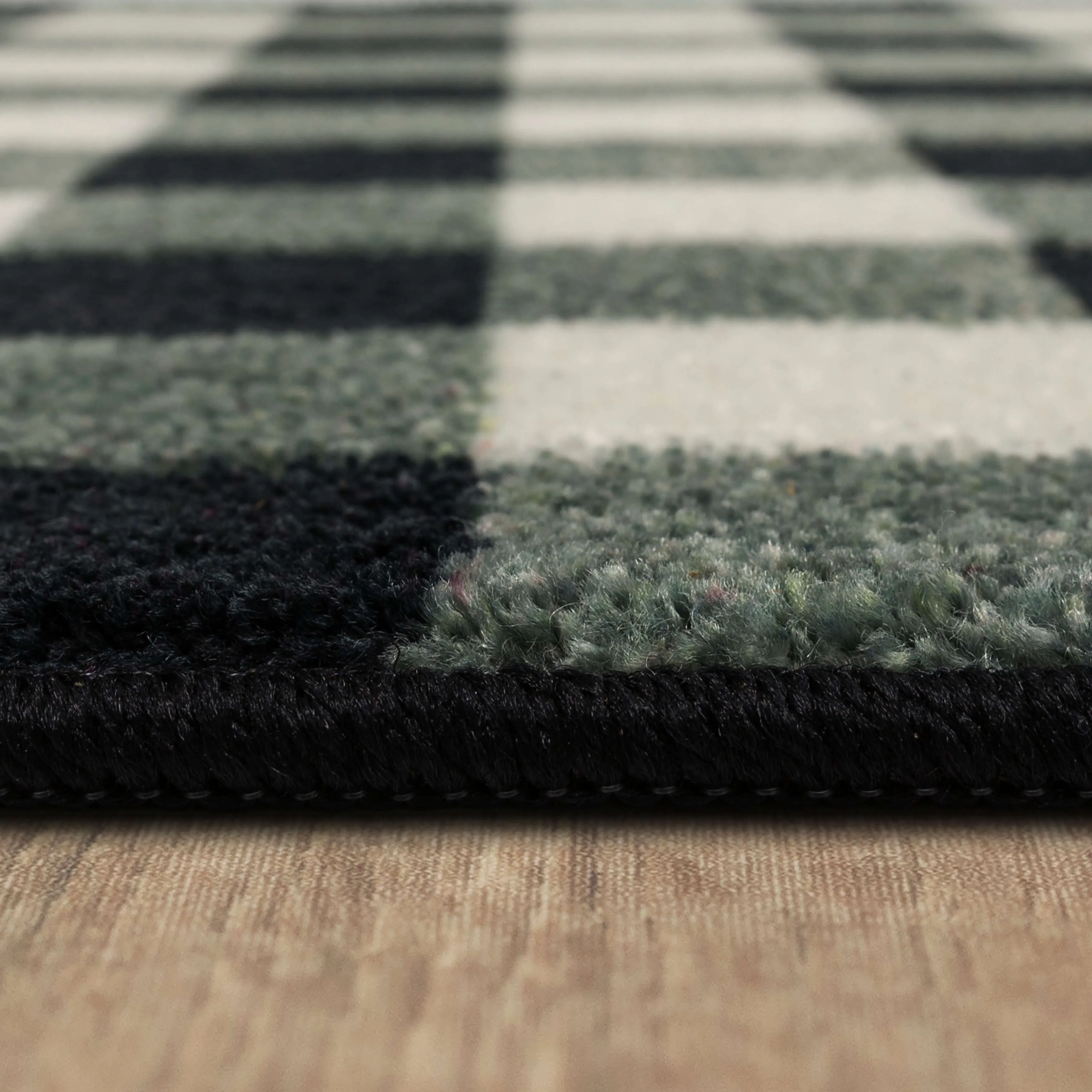 Mohawk Home Black Buffalo Check Mat