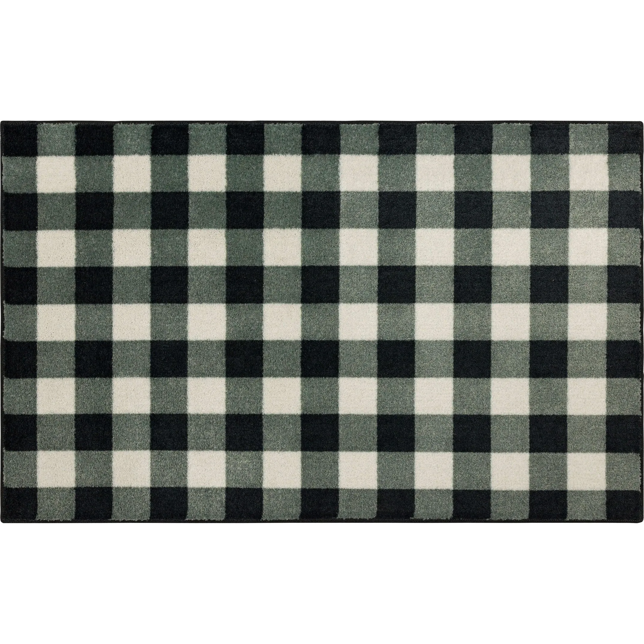 Mohawk Home Black Buffalo Check Mat