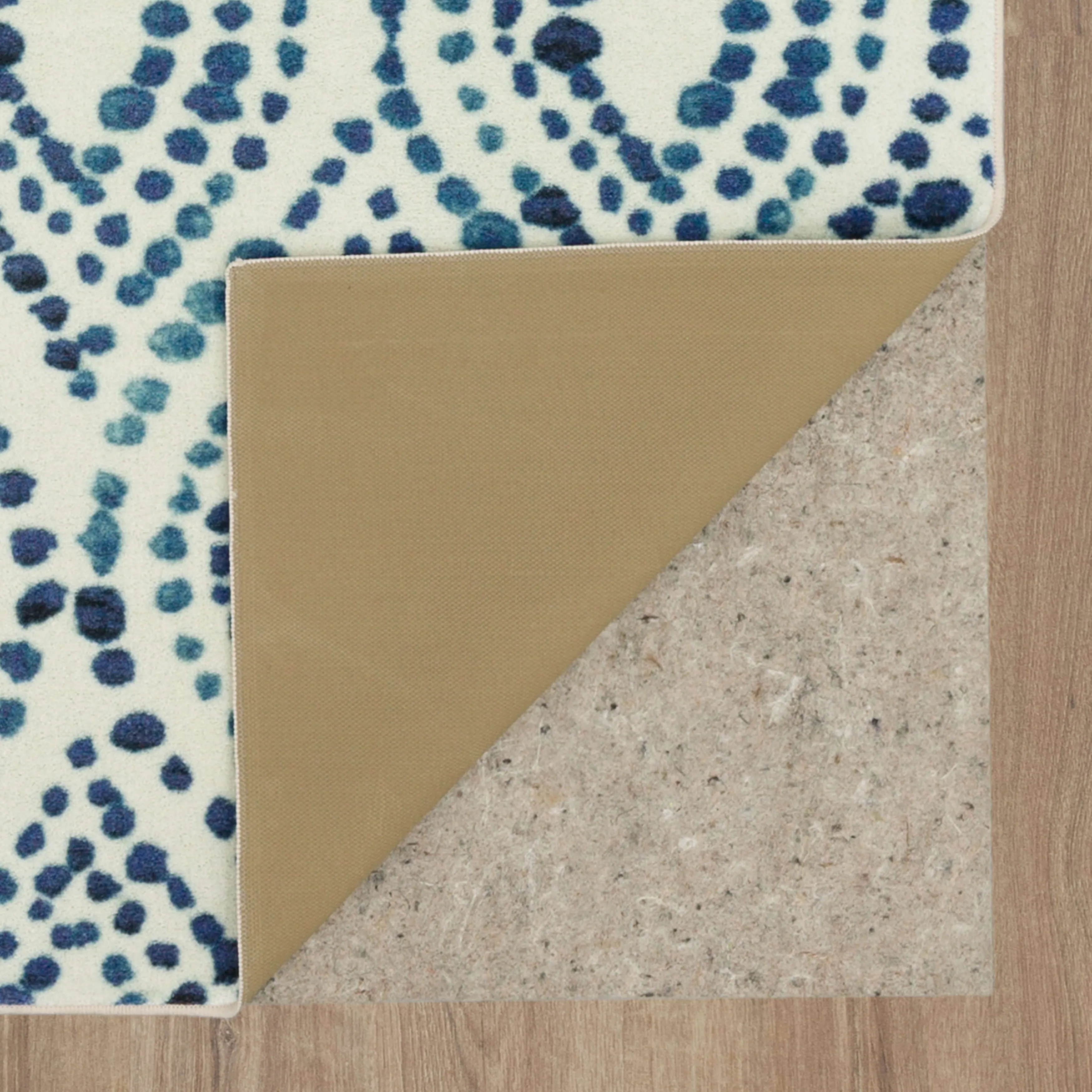 Mohawk Home Dotted Navy Ogee Area Rug