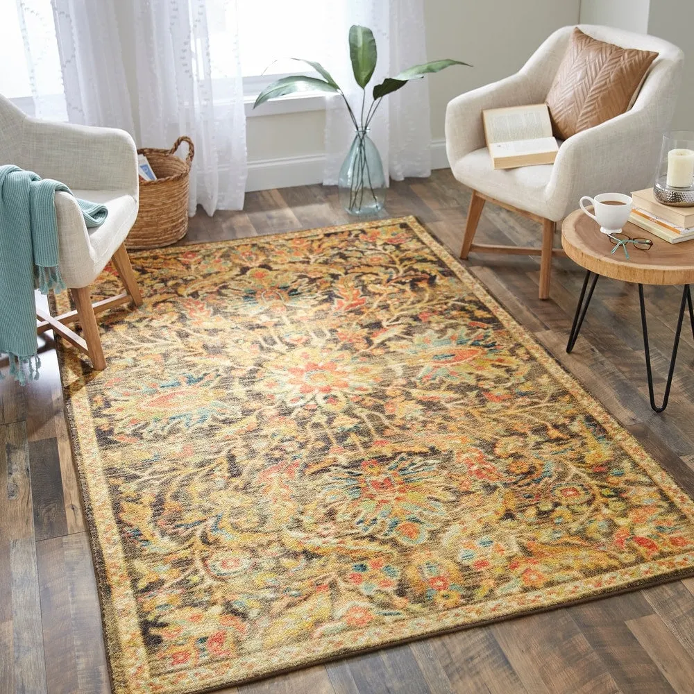 Mohawk Home Elizabeth Traditional Floral Ornamental Area Rug