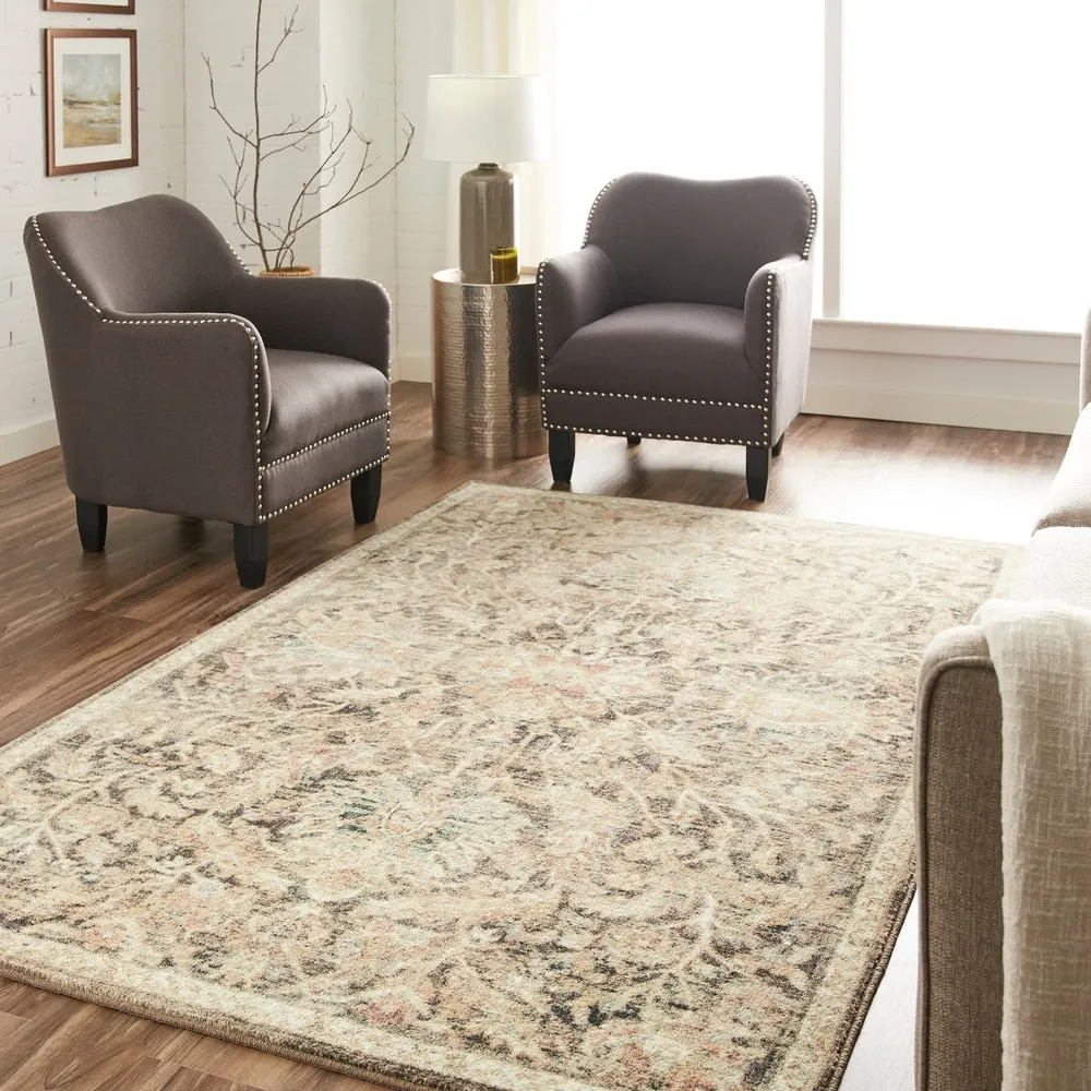 Mohawk Home Elizabeth Traditional Floral Ornamental Area Rug