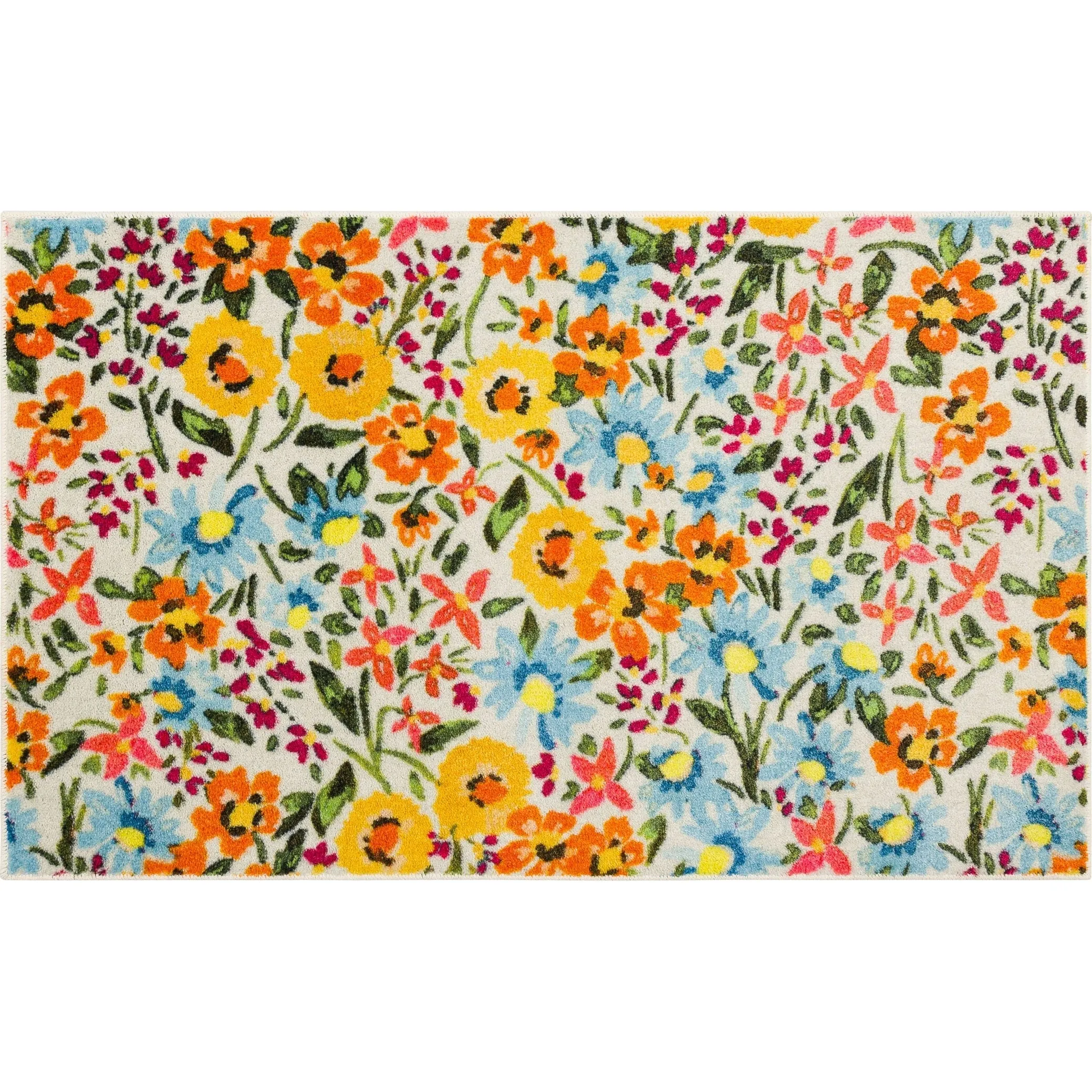 Mohawk Home Flower Field Holiday Accent Kitchen Mat