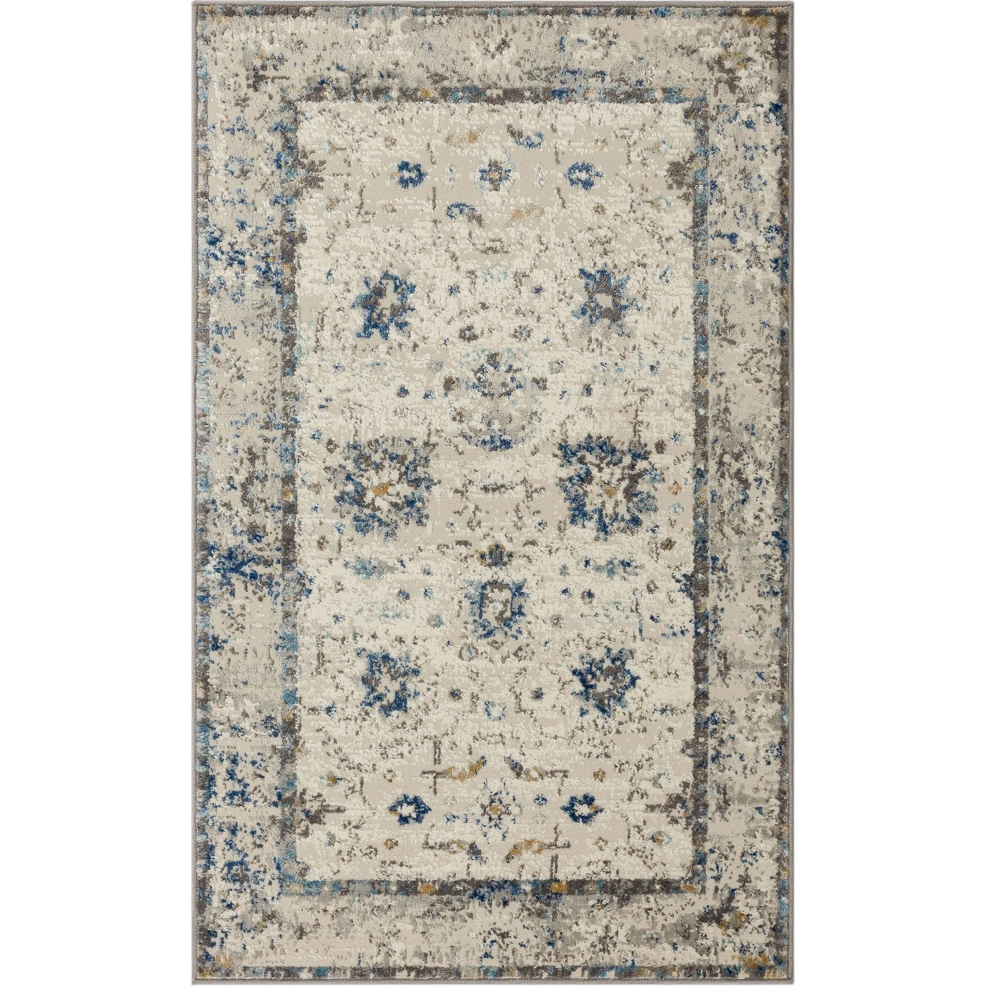 Mohawk Home Fredia Floral Ornamental Woven Area Rug