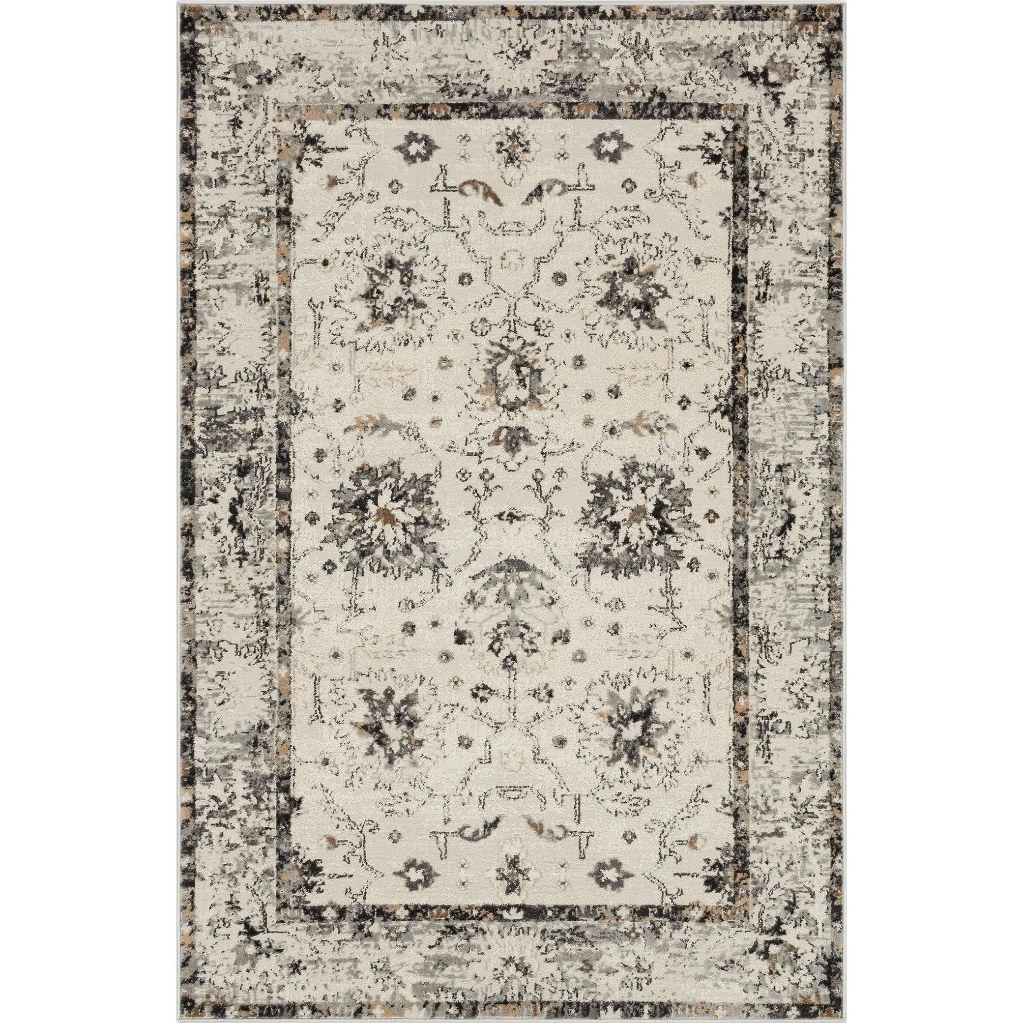 Mohawk Home Fredia Floral Ornamental Woven Area Rug