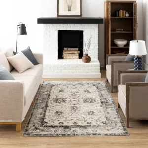 Mohawk Home Fredia Floral Ornamental Woven Area Rug