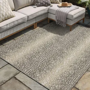 Mohawk Home Indoor/Outdoor Oribi Skin Animal Print Patio Area Rug