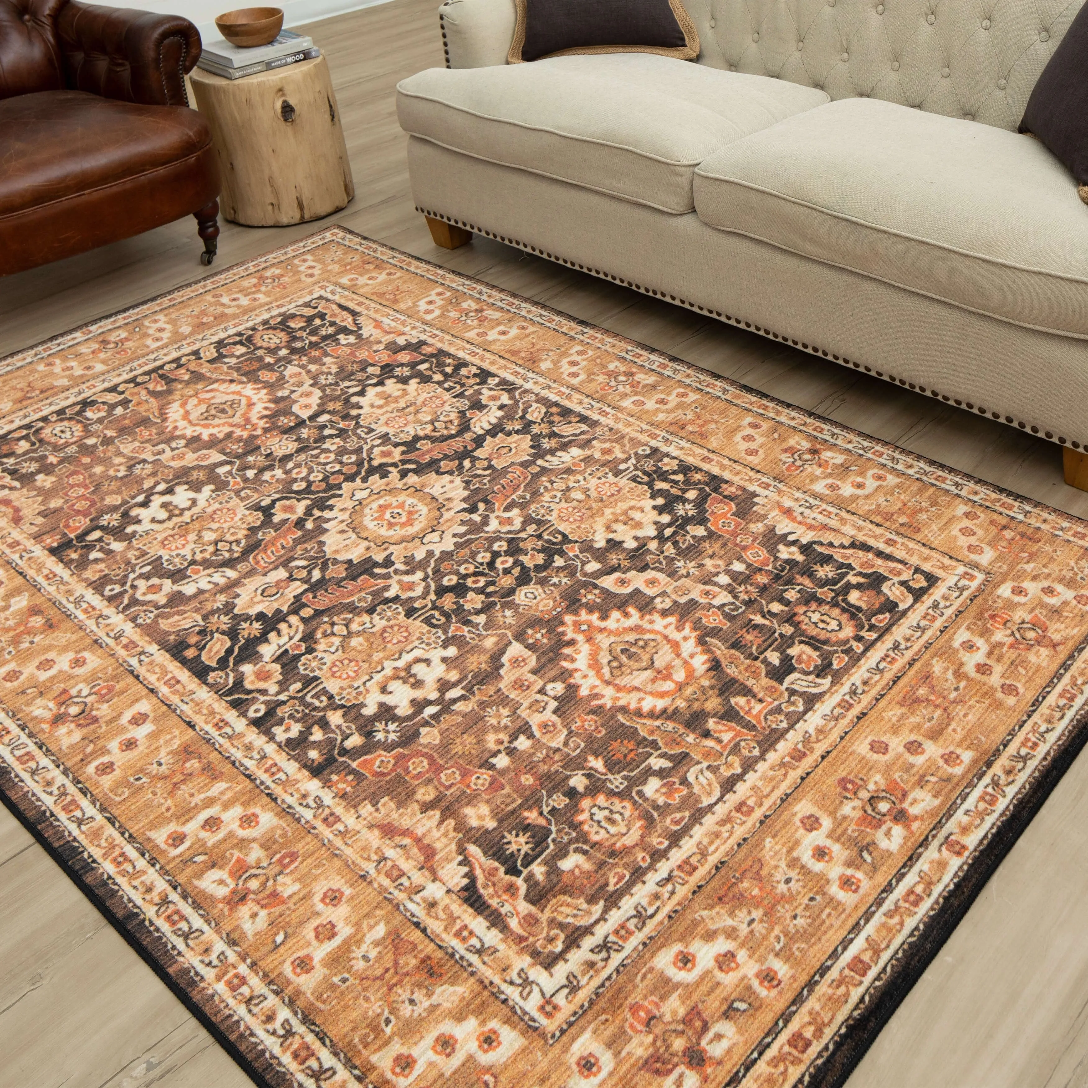 Mohawk Home Marshall Traditional Floral Ornamental Area Rug