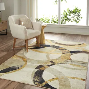 Mohawk Home Mirrored Rings Abstract Area Rug