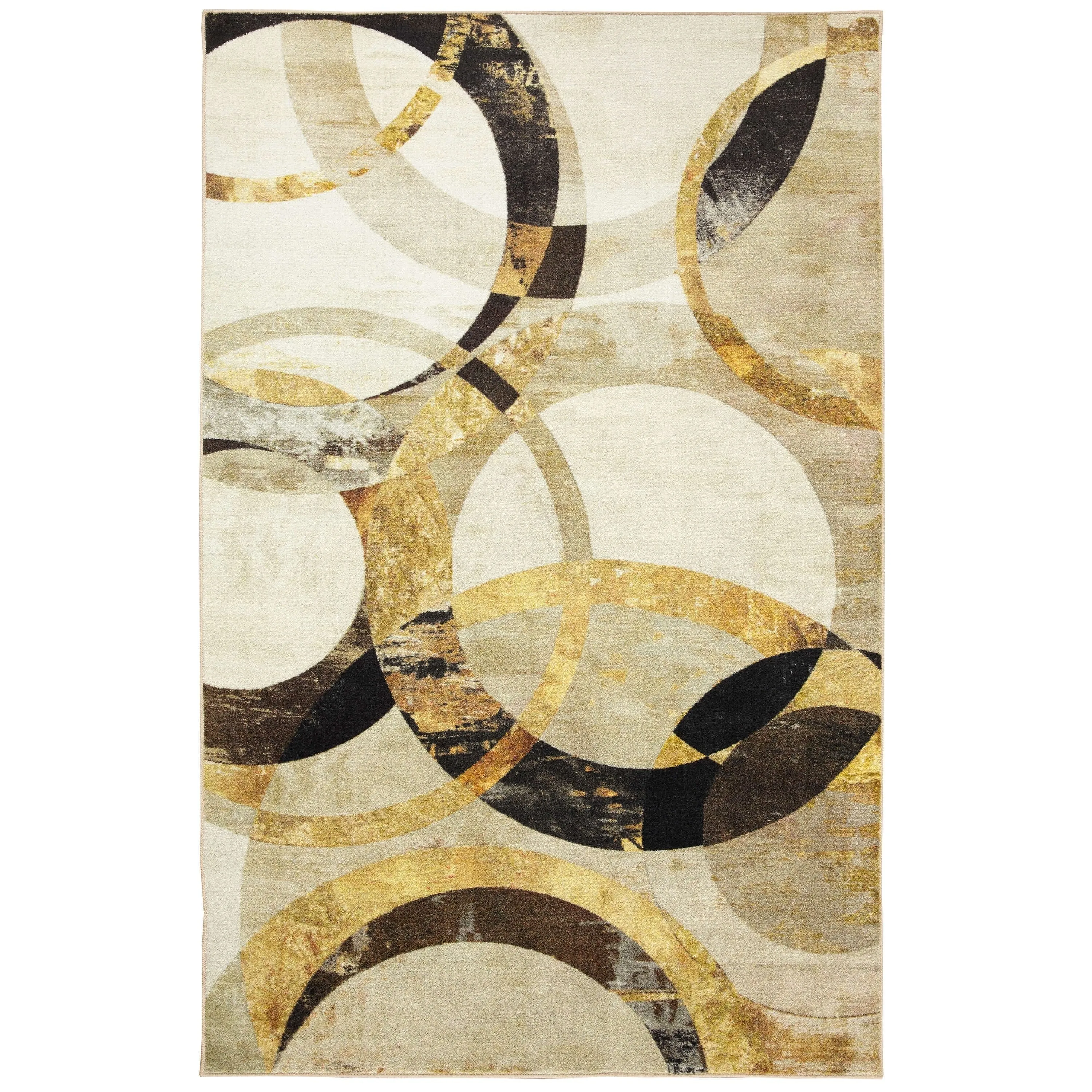 Mohawk Home Mirrored Rings Abstract Area Rug