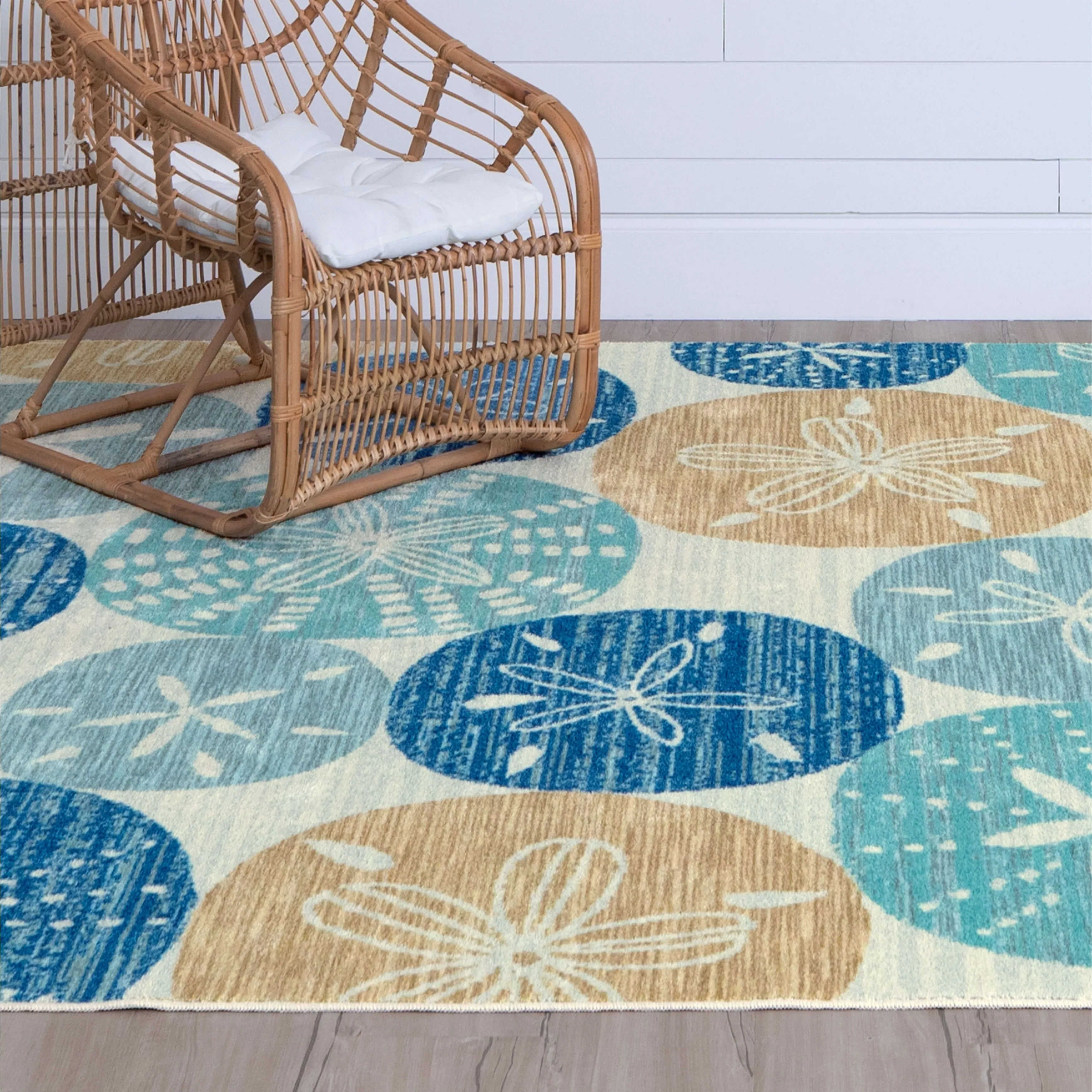 Mohawk home Multi Sand Dollar Tan Area Rug