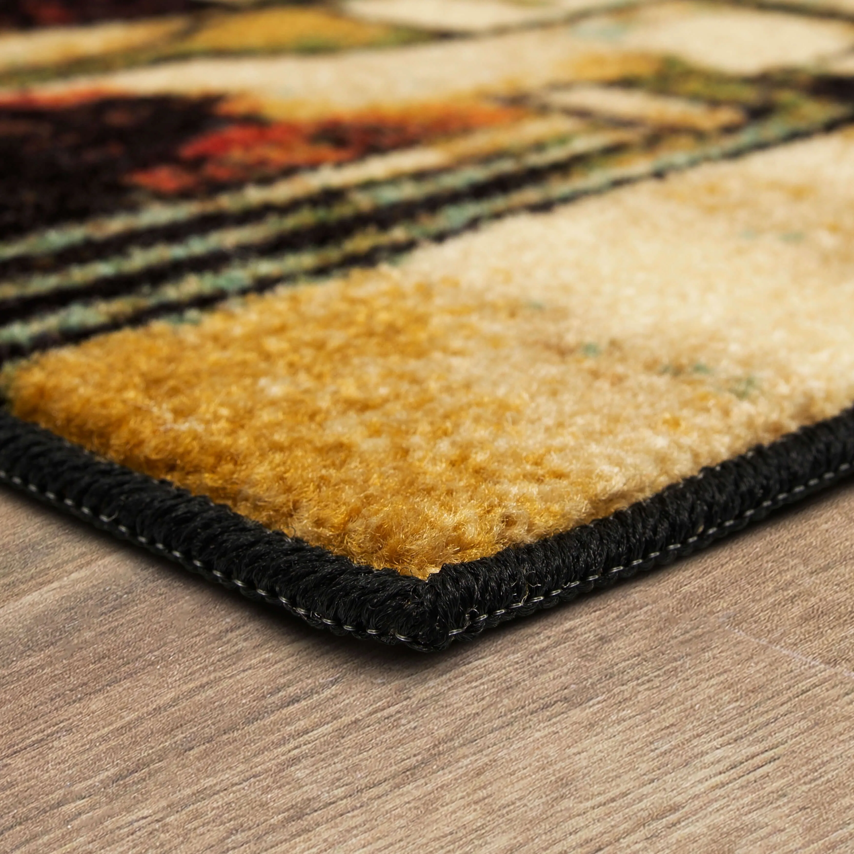 Mohawk Home New Wave Wine and Glasses Kitchen Mat