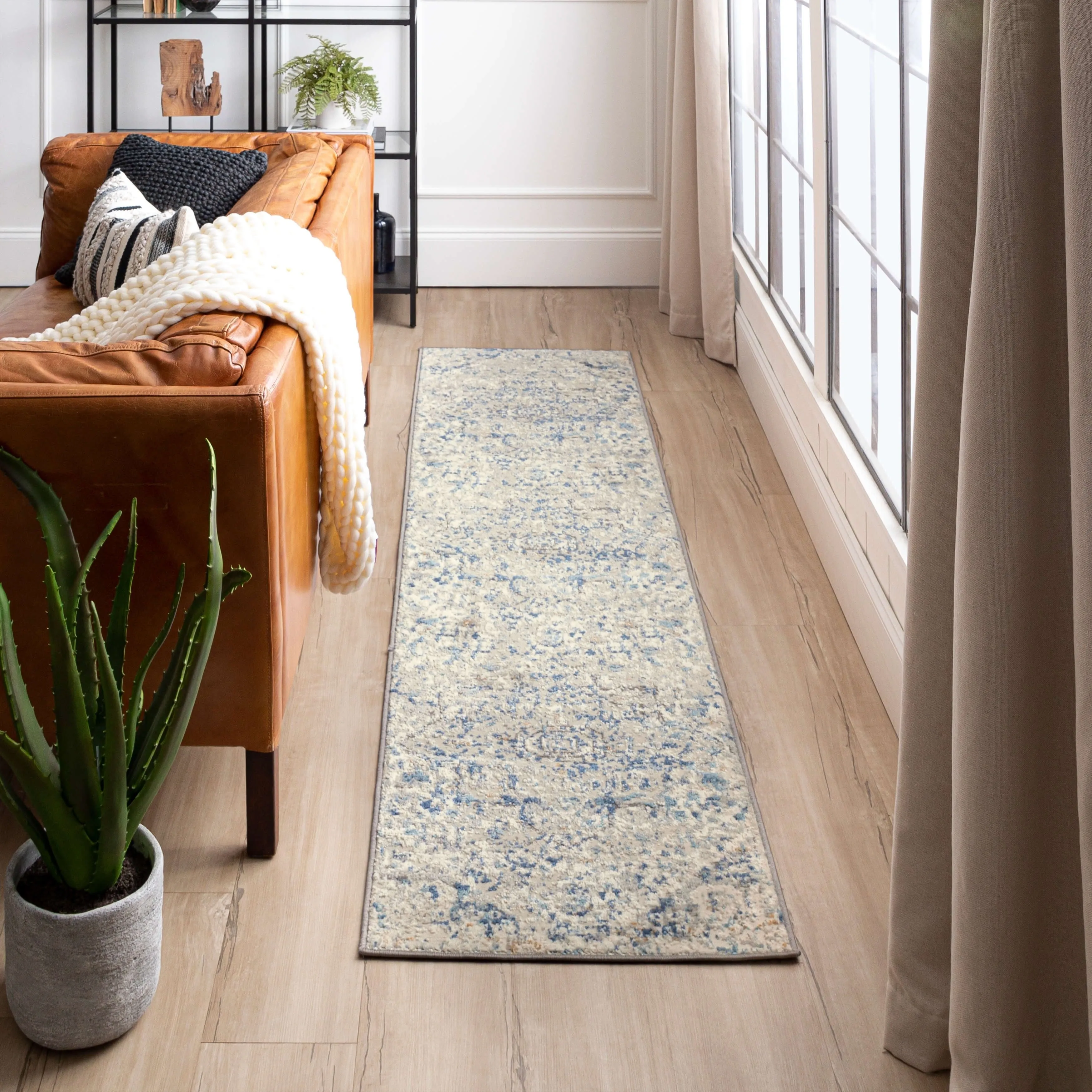 Mohawk Home Paris Floral Ornamental Medallion Woven Area Rug