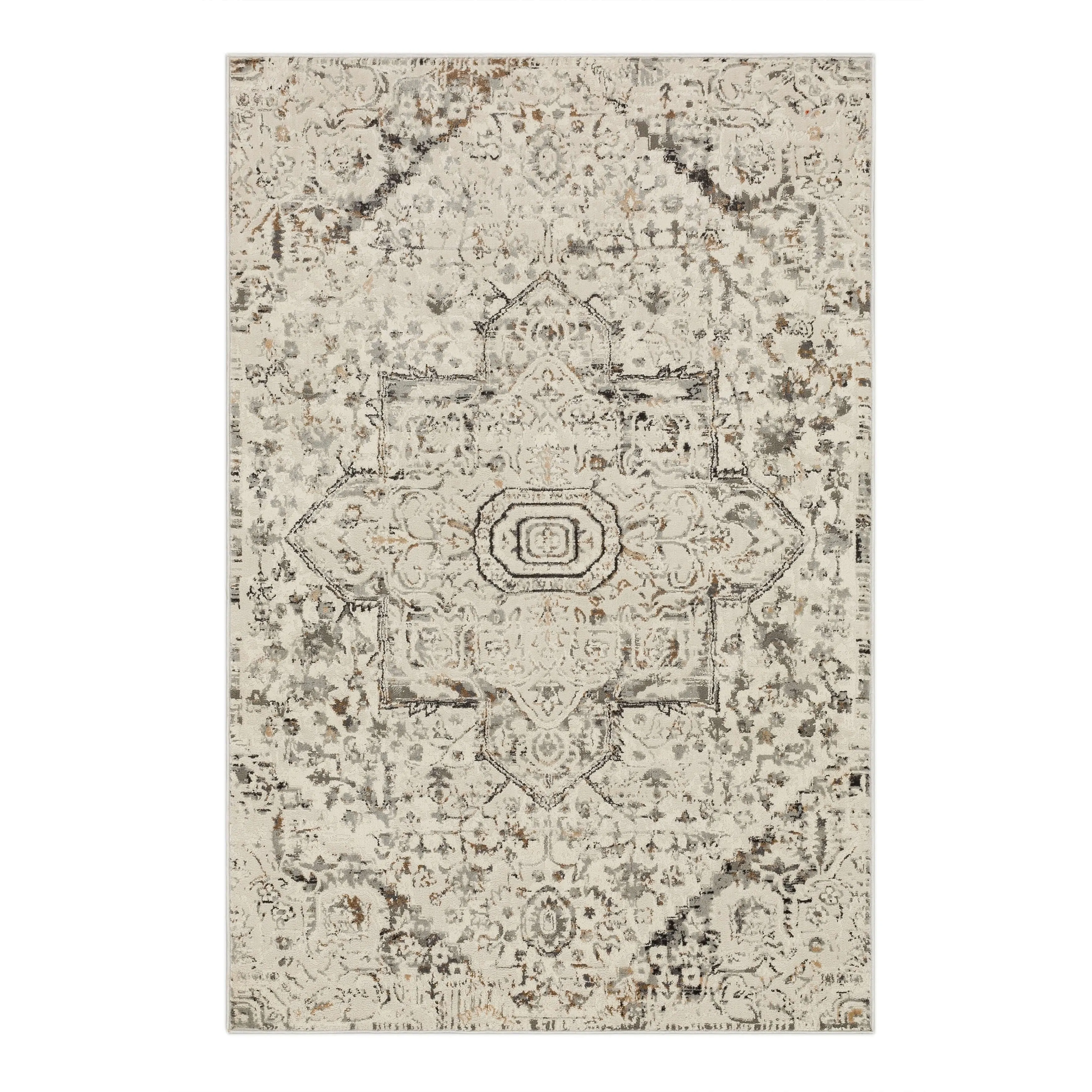 Mohawk Home Paris Floral Ornamental Medallion Woven Area Rug