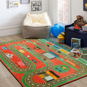 Mohawk Home Race Track Play Kids Area Rug