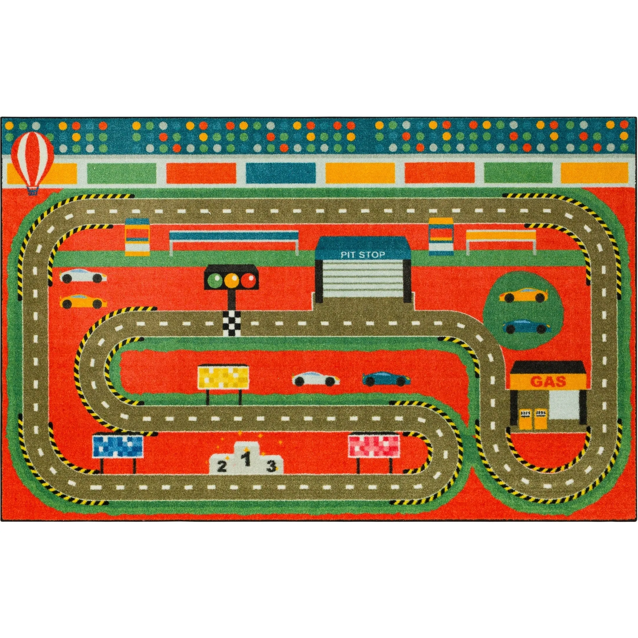 Mohawk Home Race Track Play Kids Area Rug