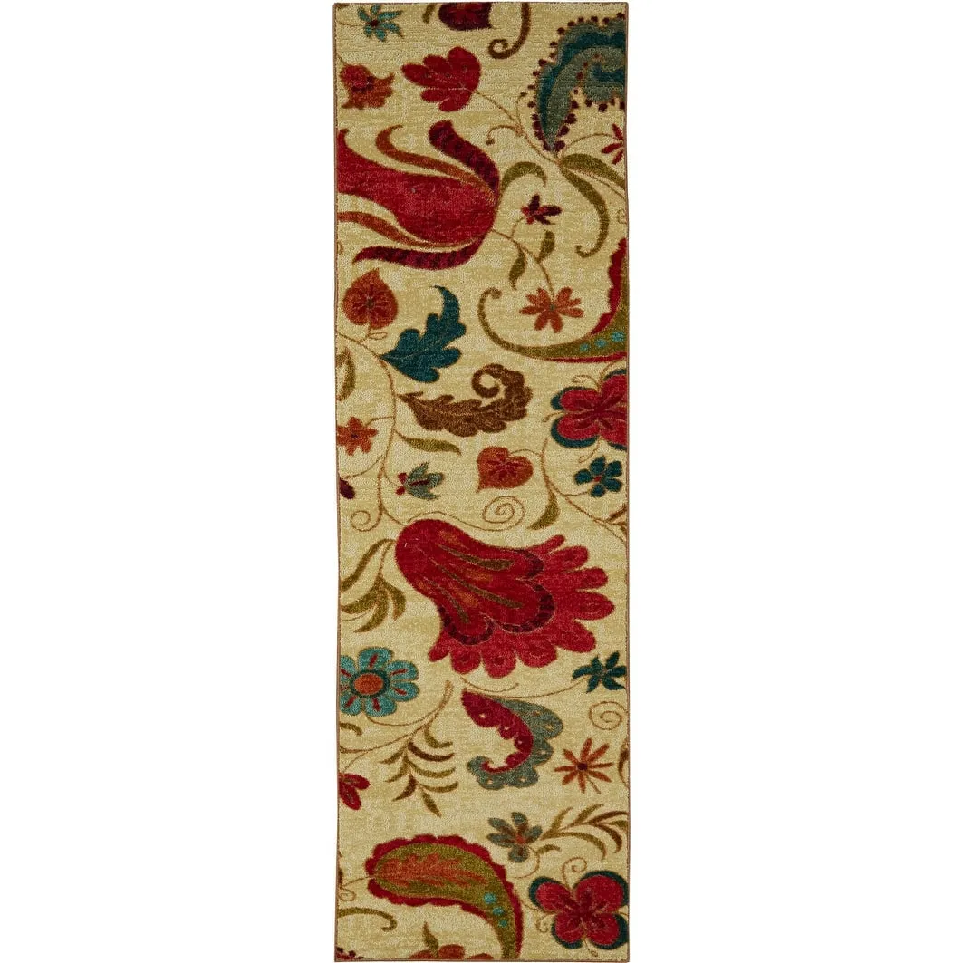 Mohawk Home Strata Tropical Floral Paisley Area Rug