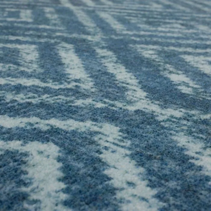 Mohawk Home Teal Geometric Distressed Diamond Area Rug