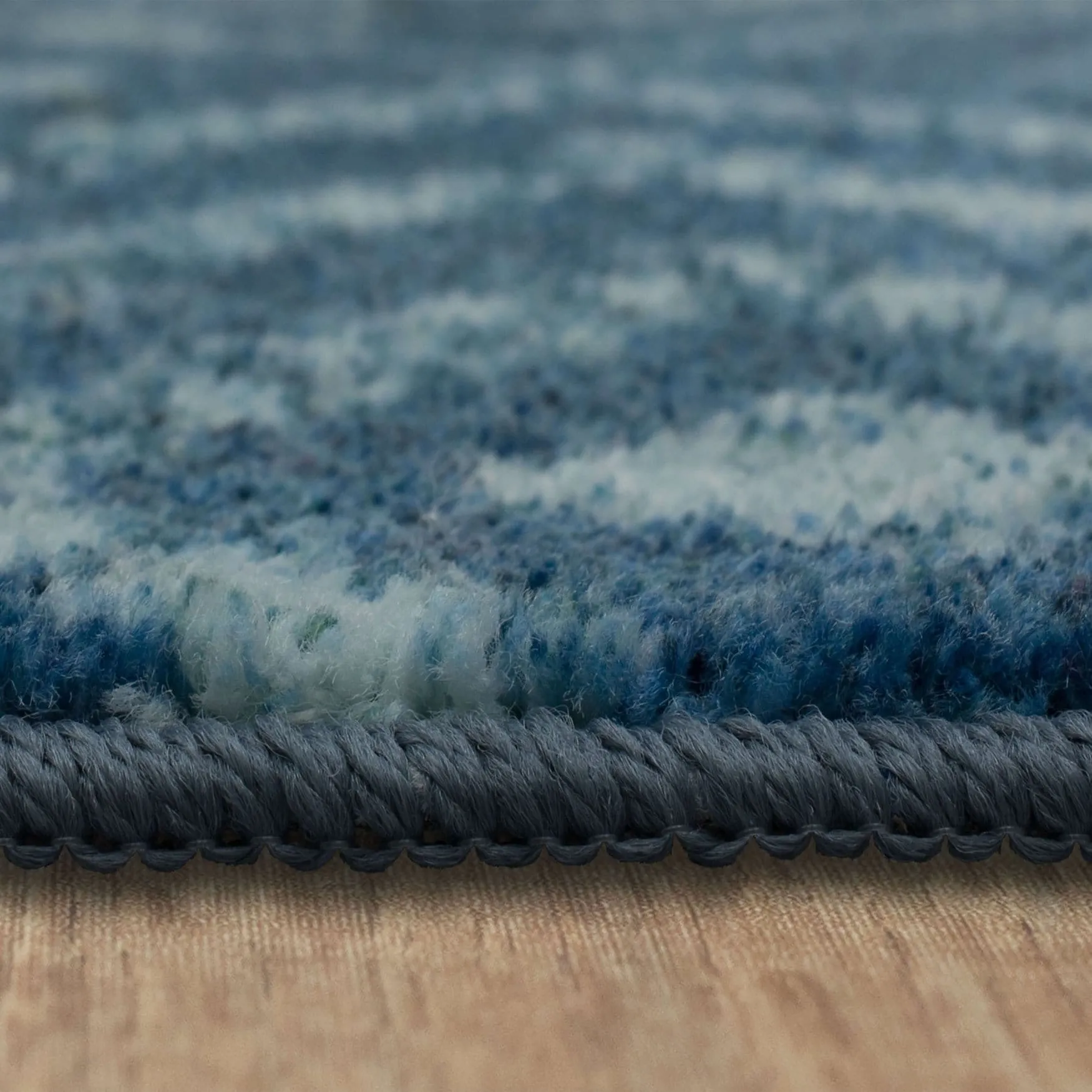 Mohawk Home Teal Geometric Distressed Diamond Area Rug