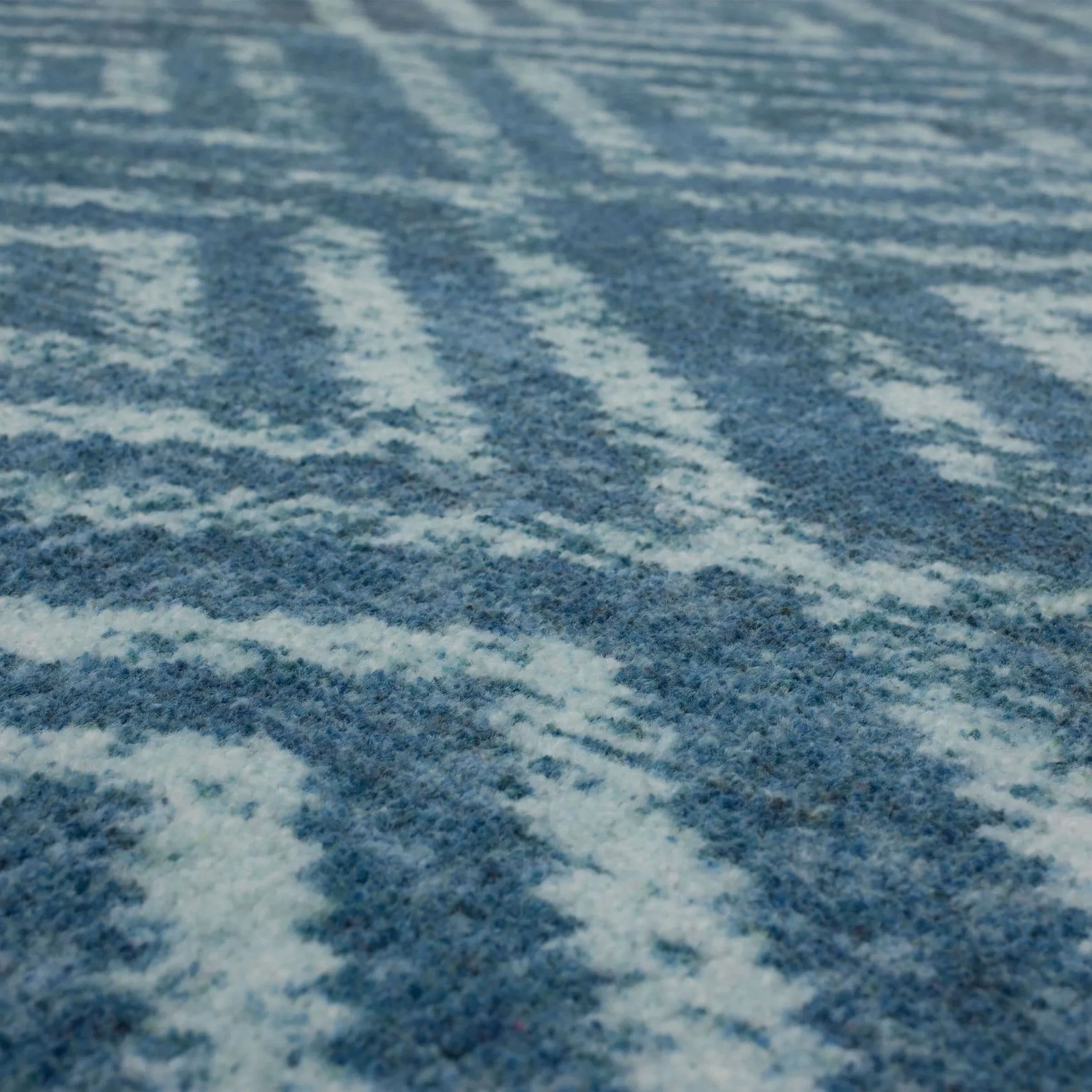 Mohawk Home Teal Geometric Distressed Diamond Area Rug