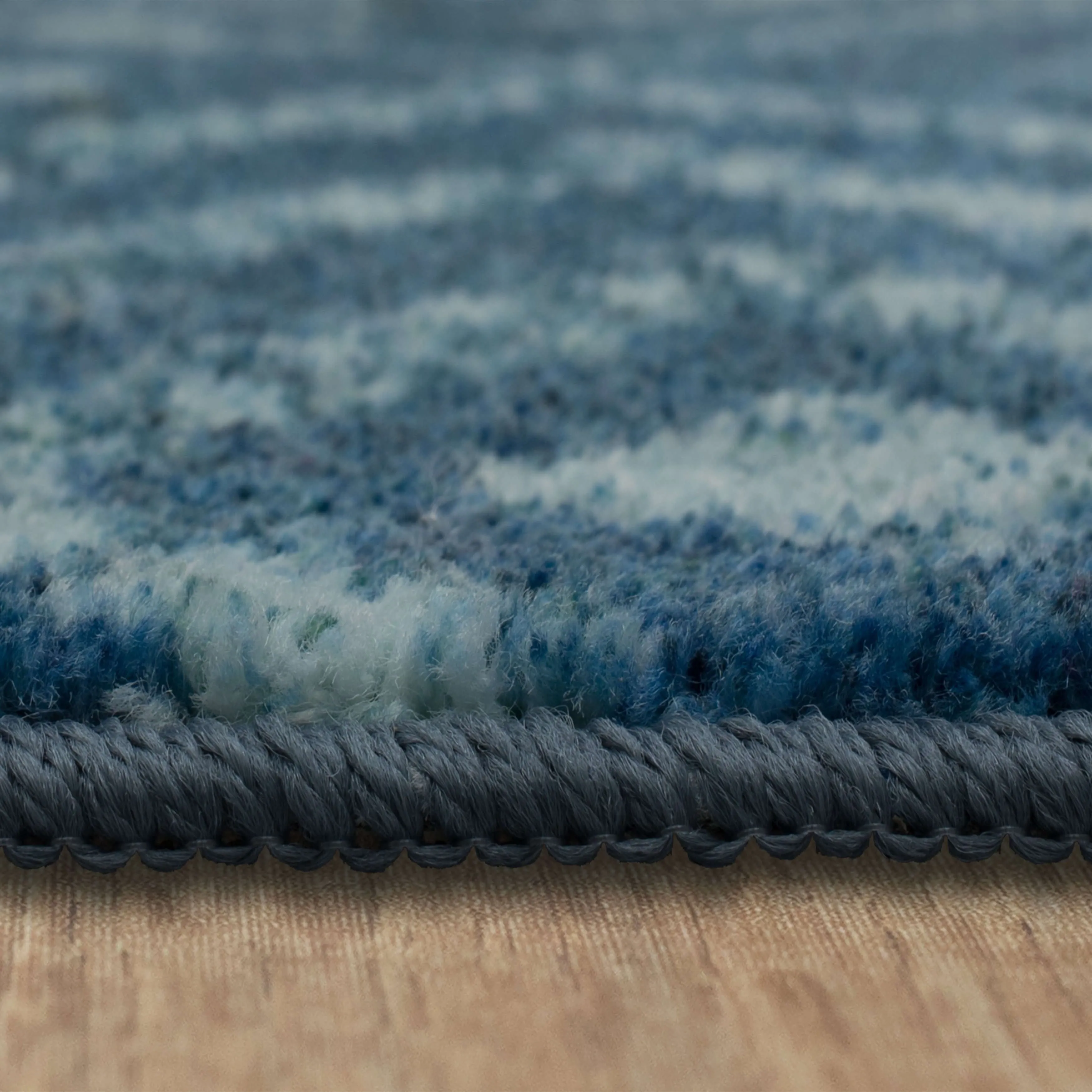 Mohawk Home Teal Geometric Distressed Diamond Area Rug