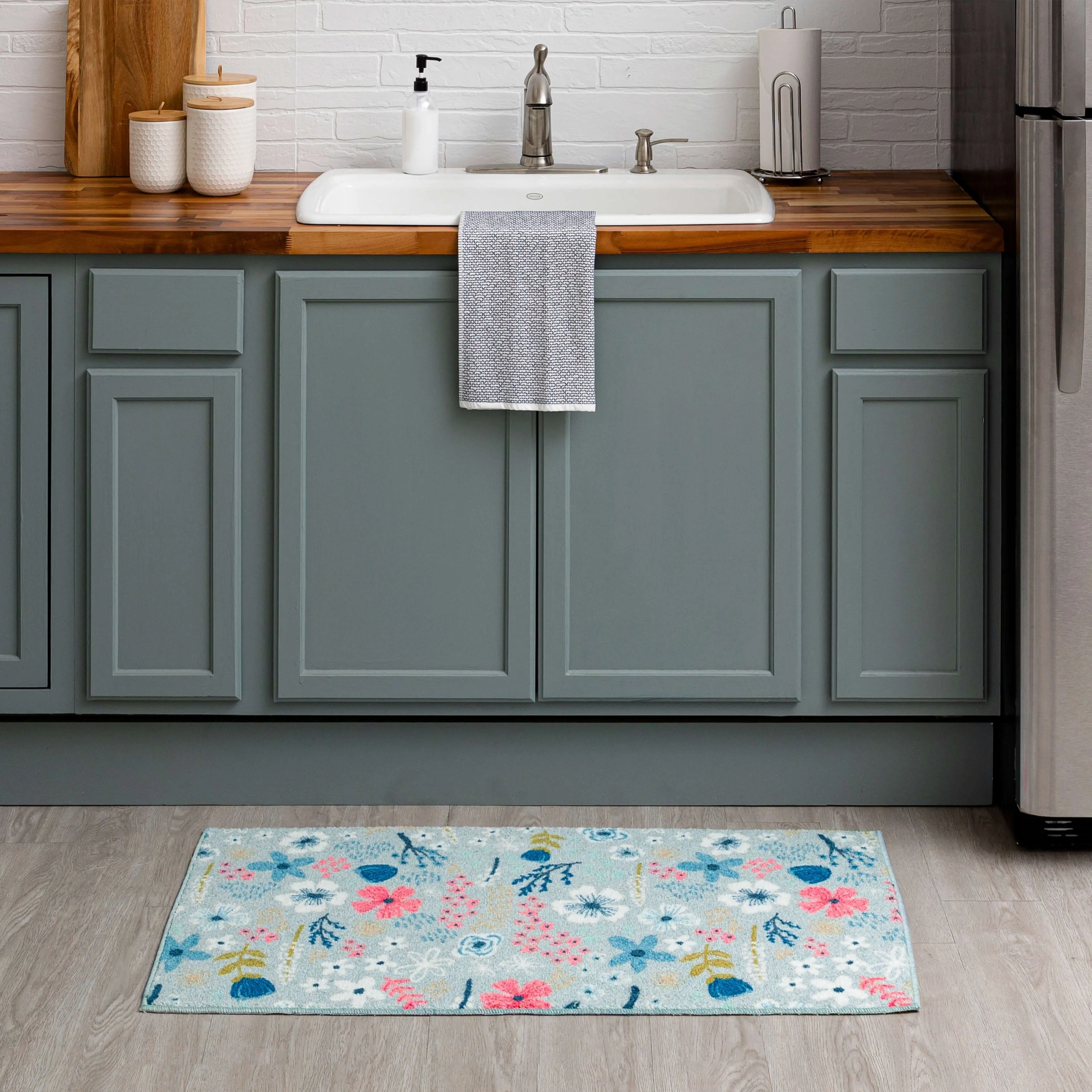 Mohawk Home Whimsy Floral Kitchen Mat