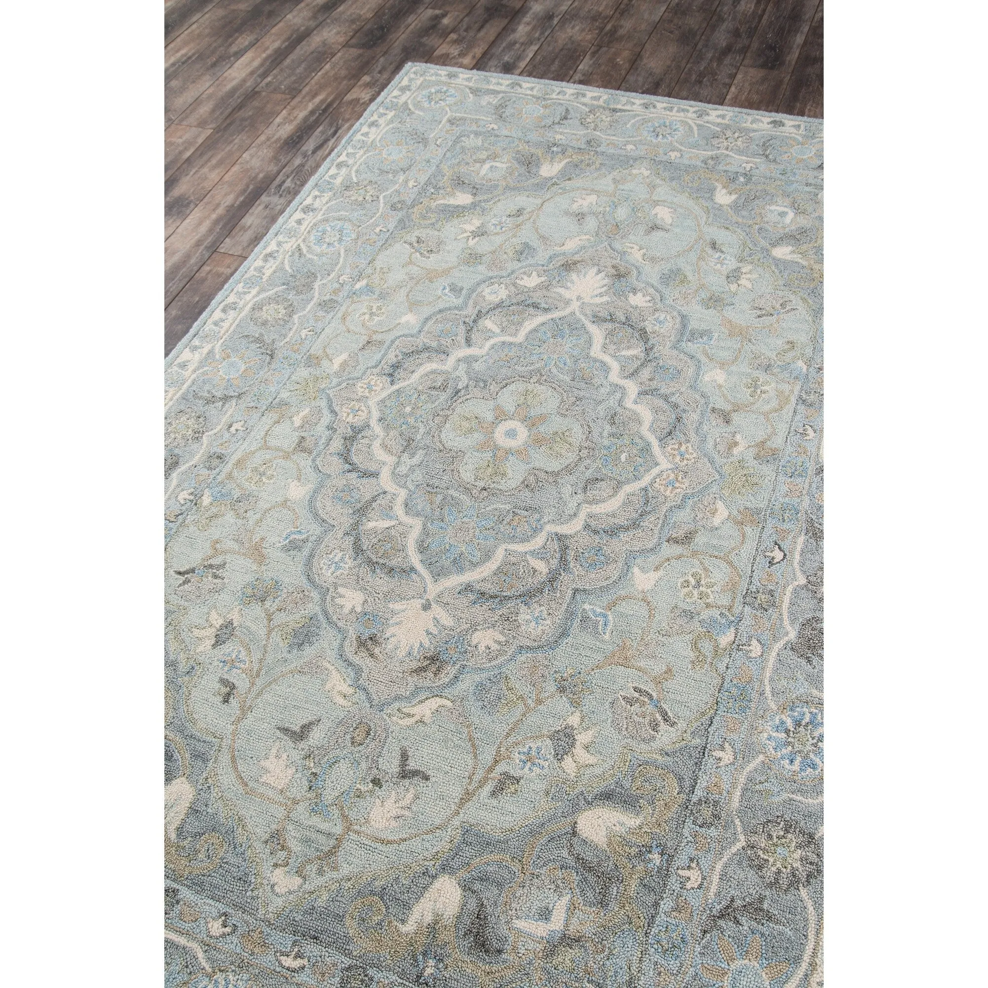 Momeni Tangier Hand Tufted Wool Traditional Medallion Area Rug