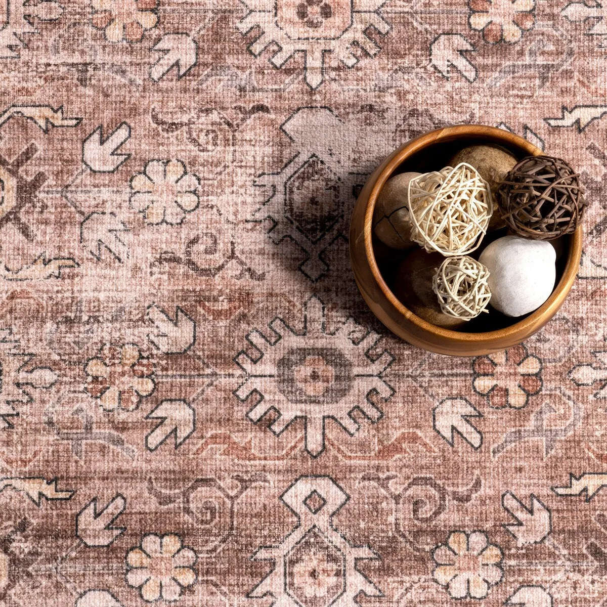 Myrtle Vintage Machine Washable Area Rug