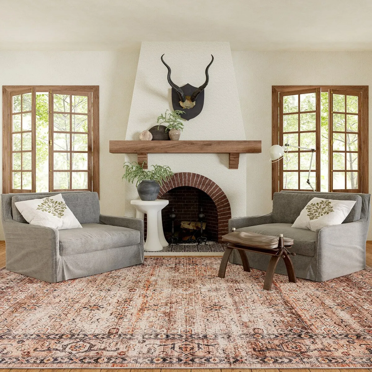 Myrtle Vintage Machine Washable Area Rug