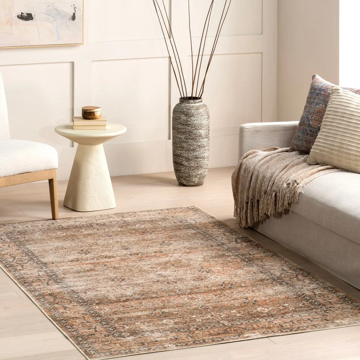 Myrtle Vintage Machine Washable Area Rug