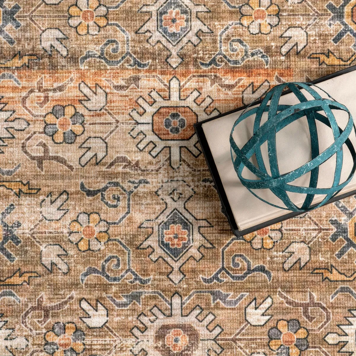 Myrtle Vintage Machine Washable Area Rug