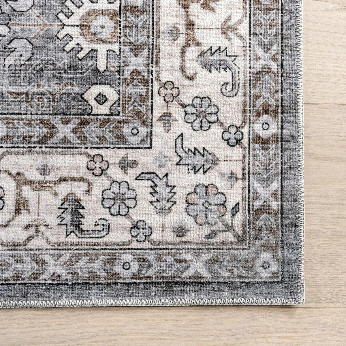 Myrtle Vintage Machine Washable Area Rug