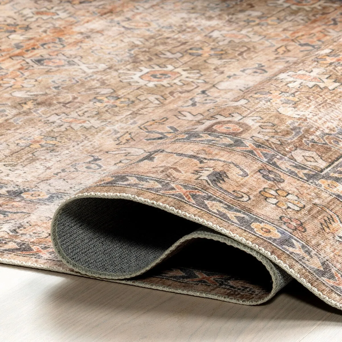 Myrtle Vintage Machine Washable Area Rug