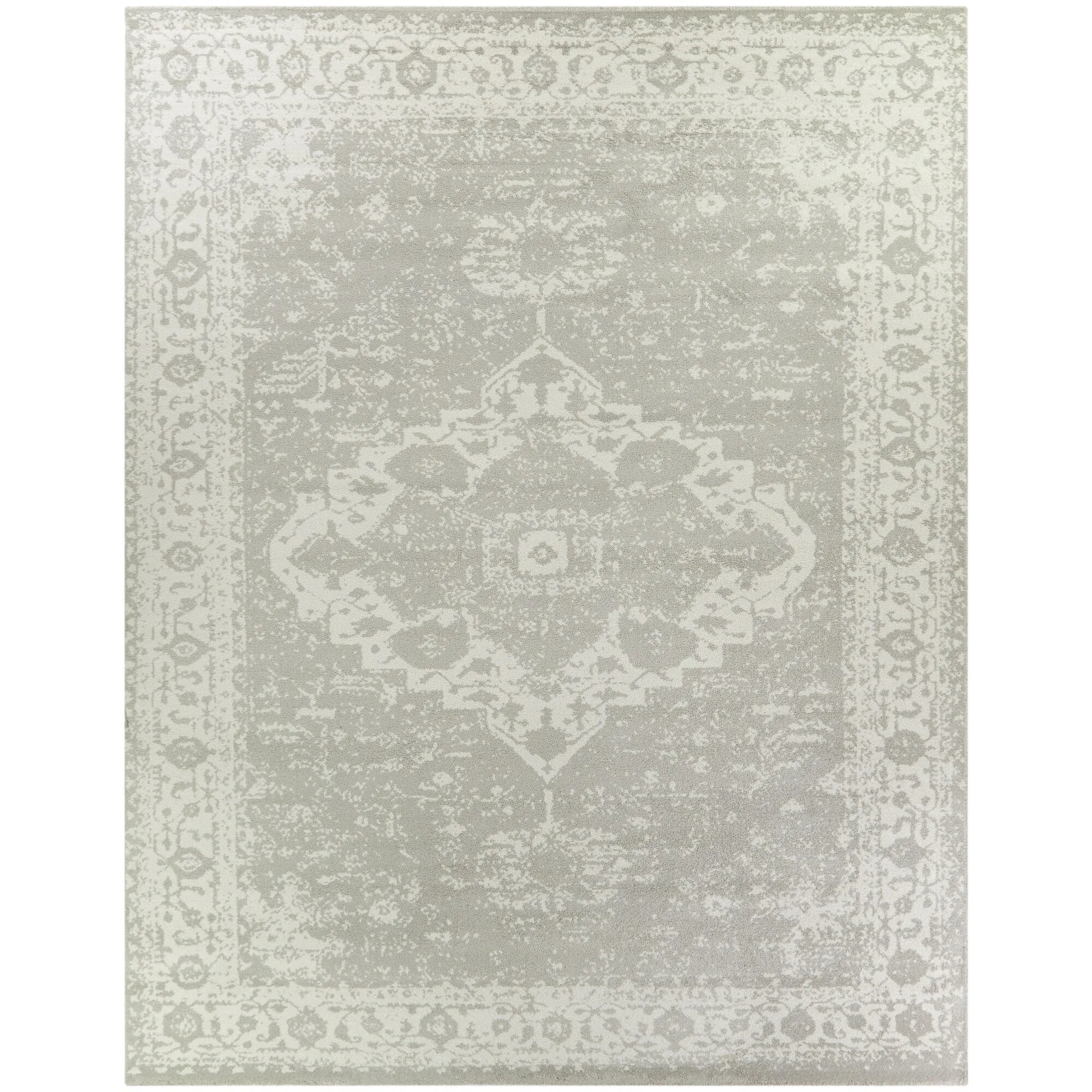 Nafisa Distressed Medallion Area Rug