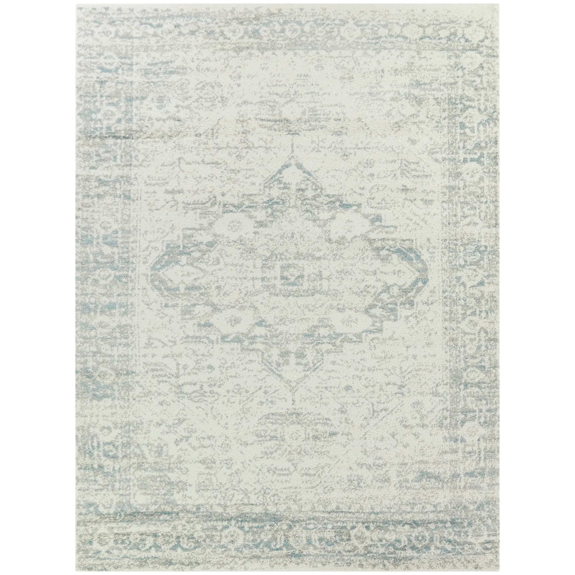 Nafisa Distressed Medallion Area Rug