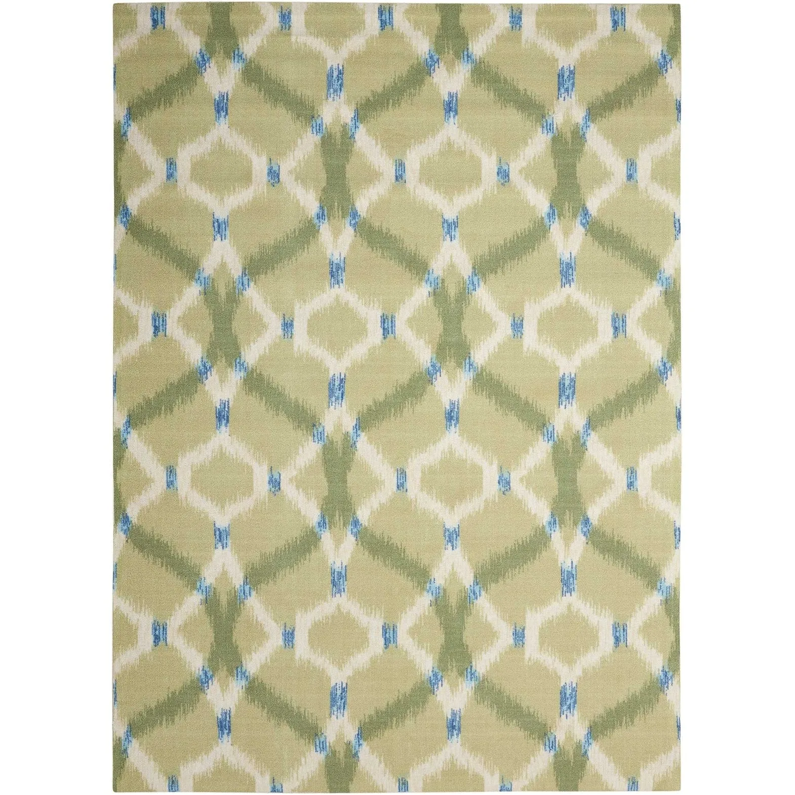 Naples Trellis Ikat Aegean Indoor/ Outdoor Area Rug by Havenside Home