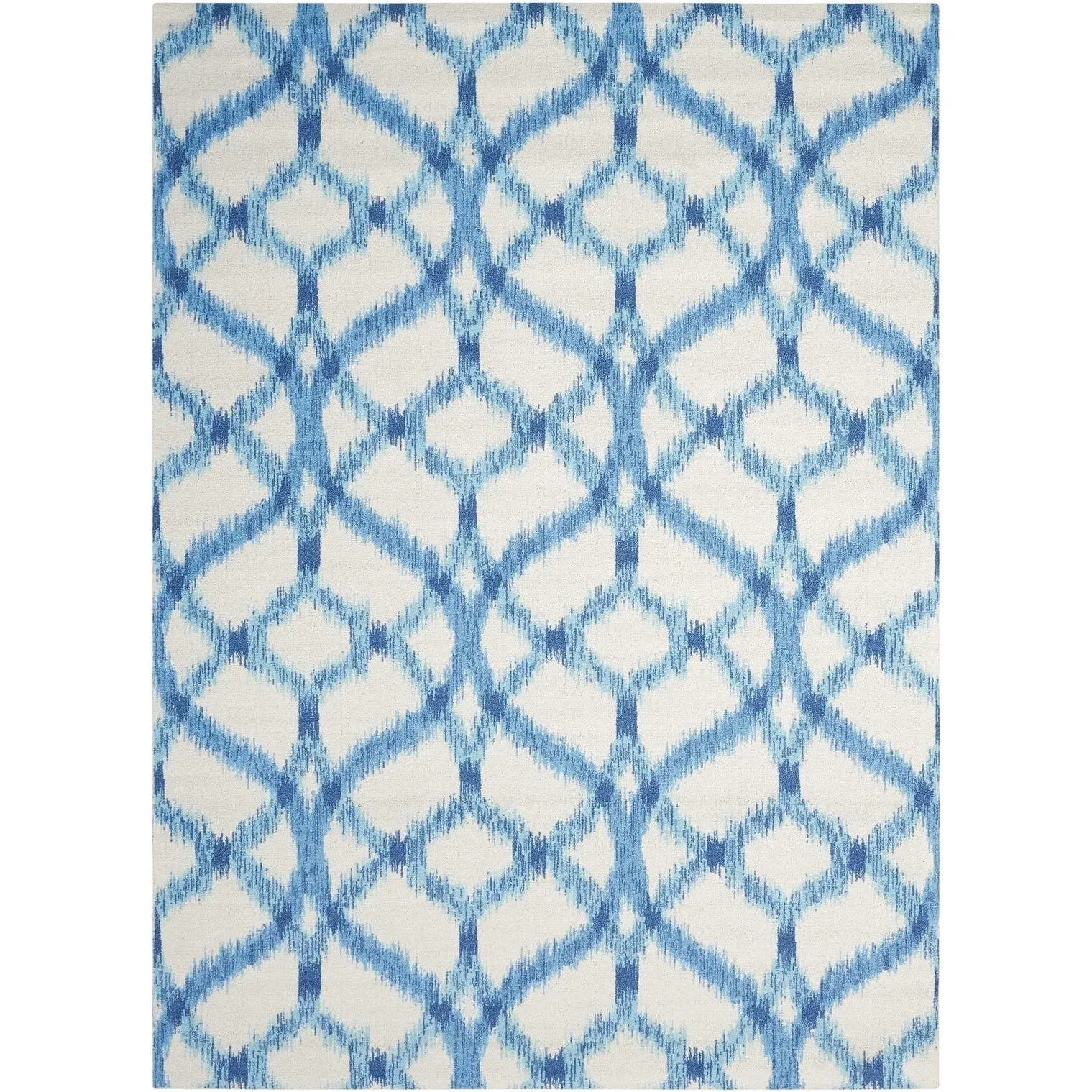 Naples Trellis Ikat Aegean Indoor/ Outdoor Area Rug by Havenside Home