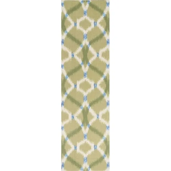 Naples Trellis Ikat Aegean Indoor/ Outdoor Area Rug by Havenside Home
