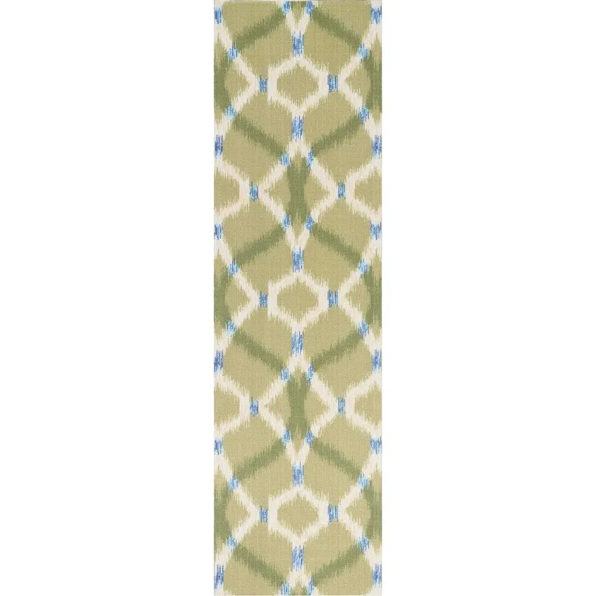 Naples Trellis Ikat Aegean Indoor/ Outdoor Area Rug by Havenside Home