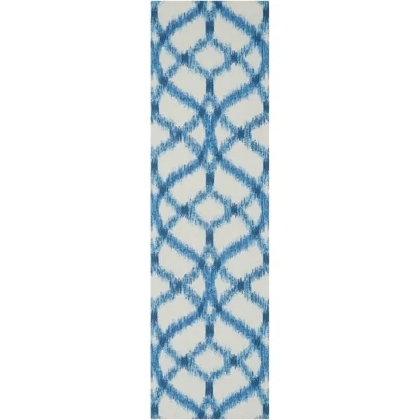 Naples Trellis Ikat Aegean Indoor/ Outdoor Area Rug by Havenside Home