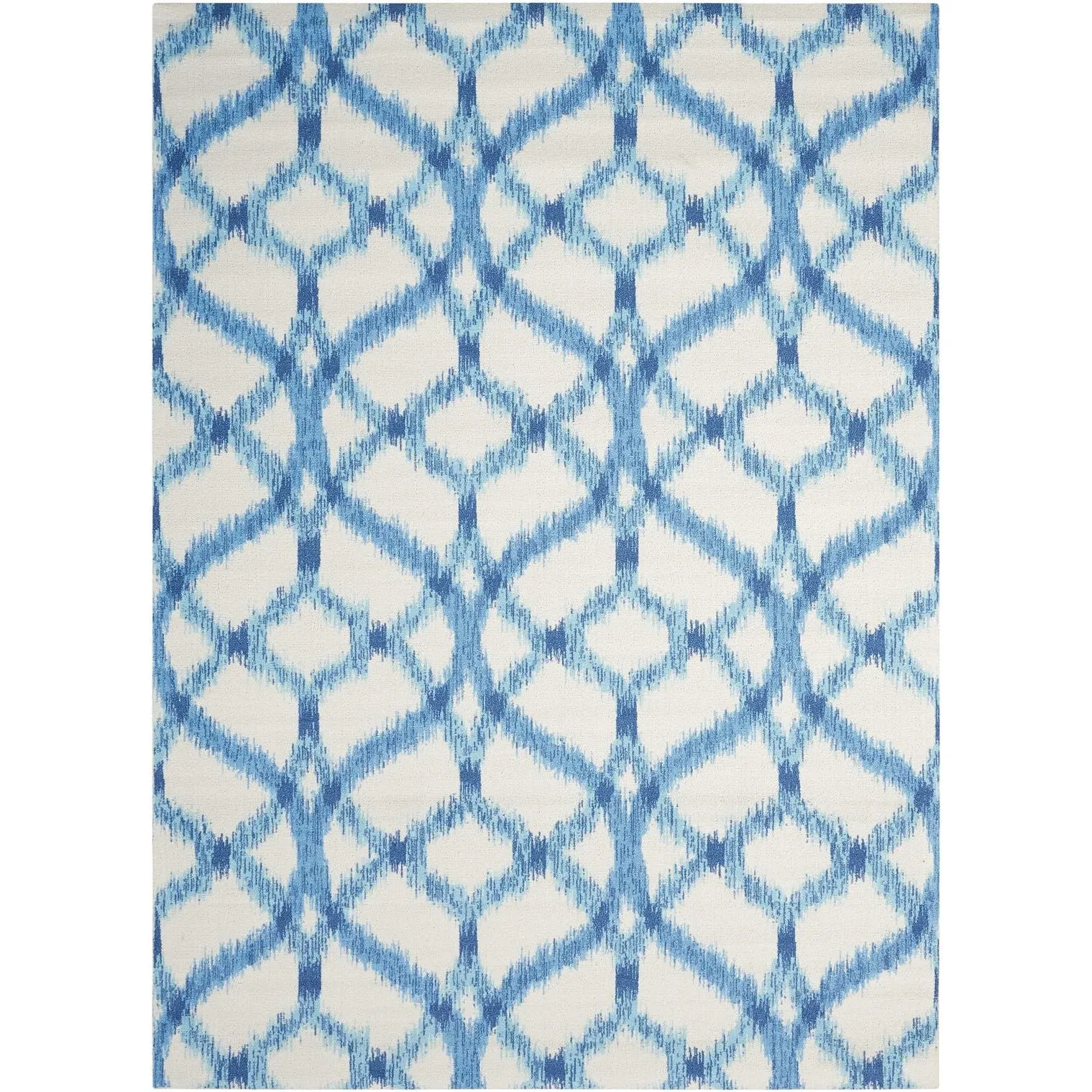 Naples Trellis Ikat Aegean Indoor/ Outdoor Area Rug by Havenside Home