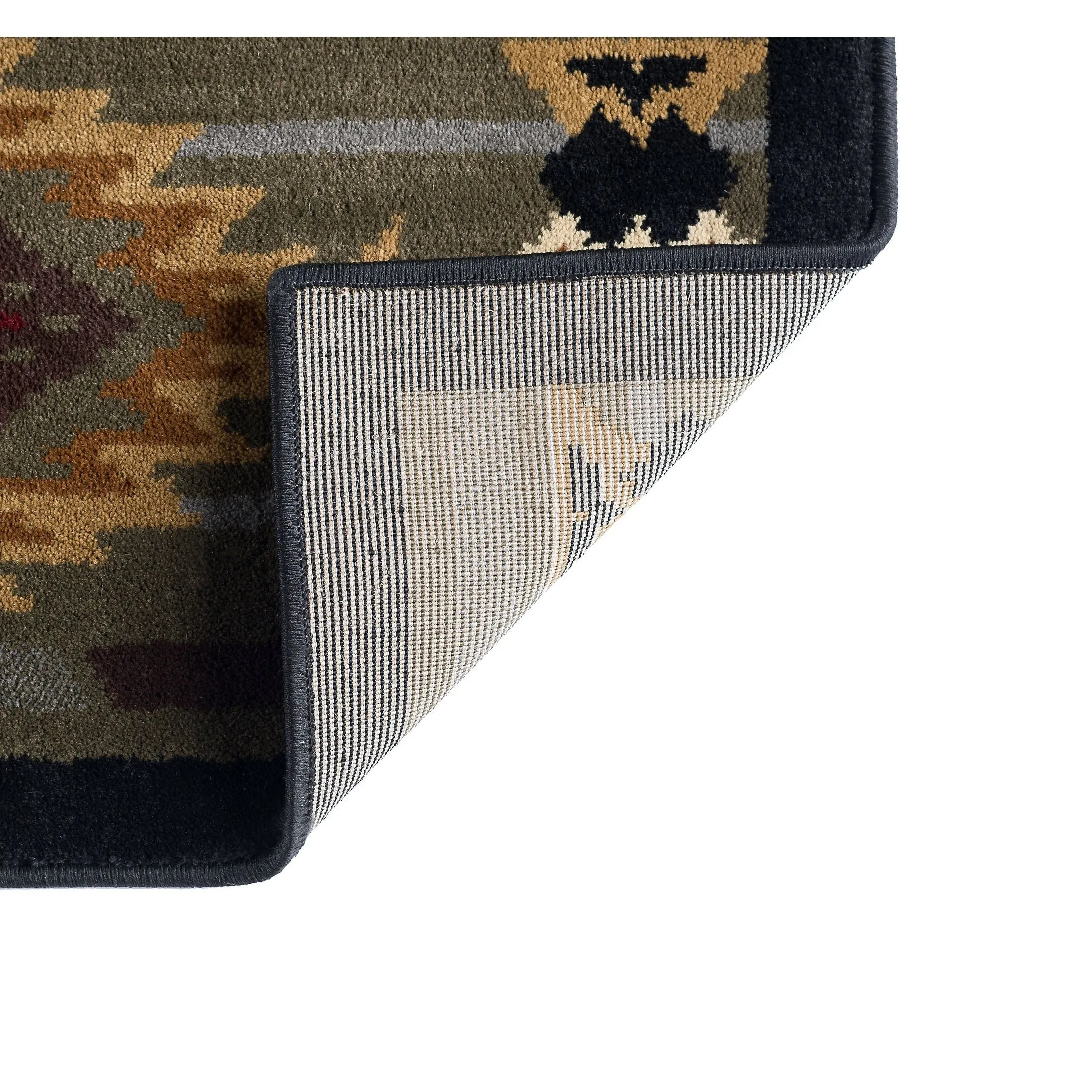 Natural Lodge Novelty Graphic Indoor Area Rug