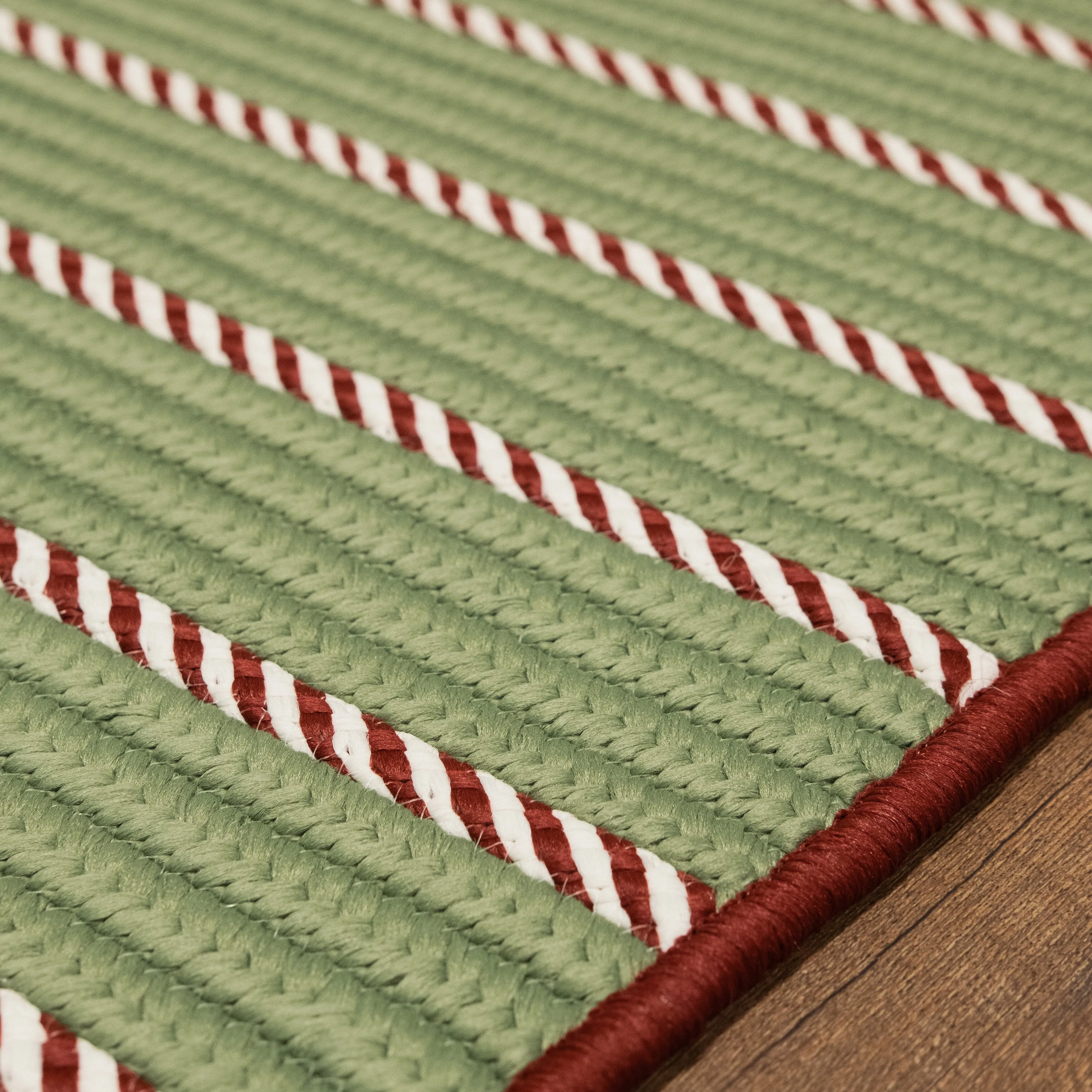 Naughty Elf Stripe Christmas Rug