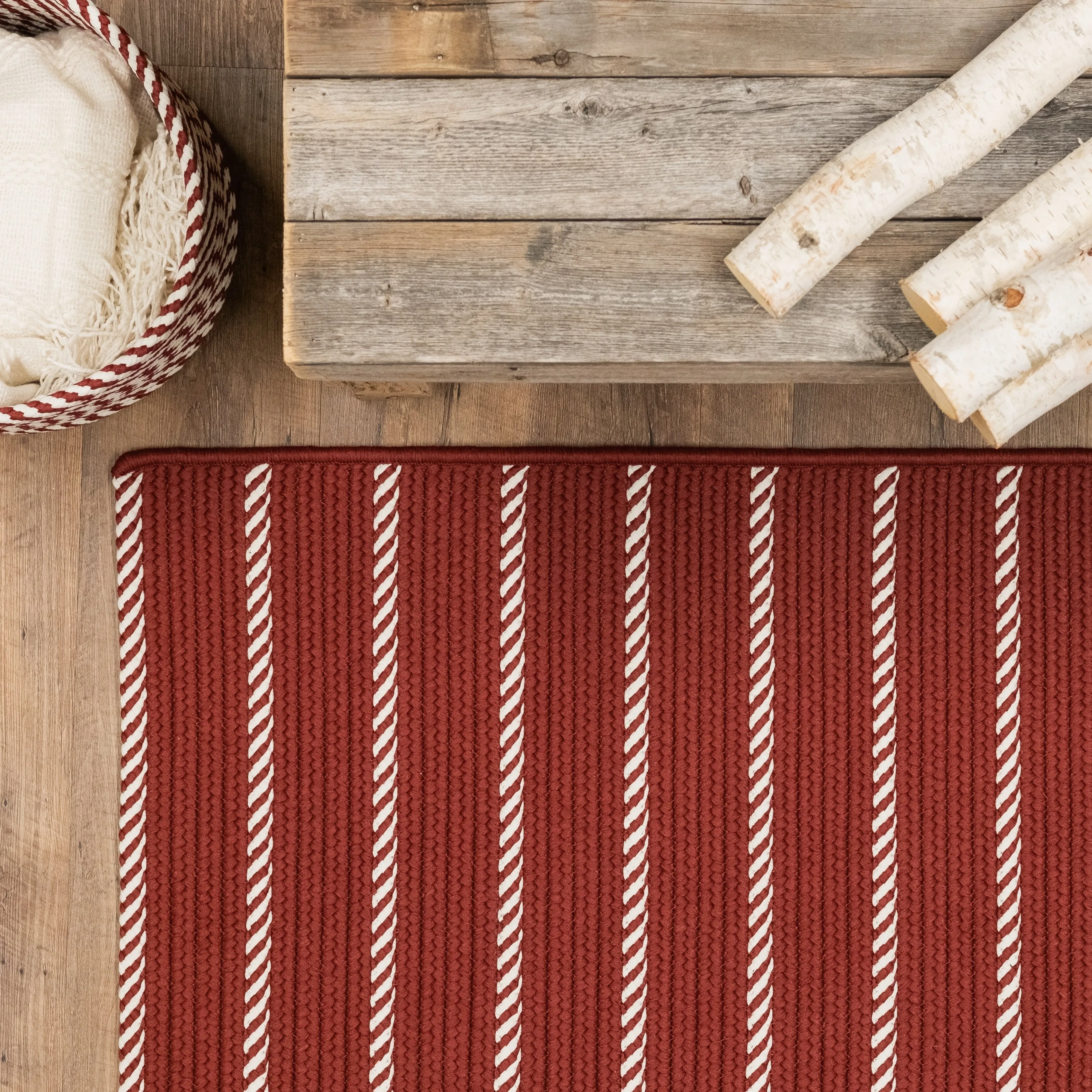 Naughty Elf Stripe Christmas Rug