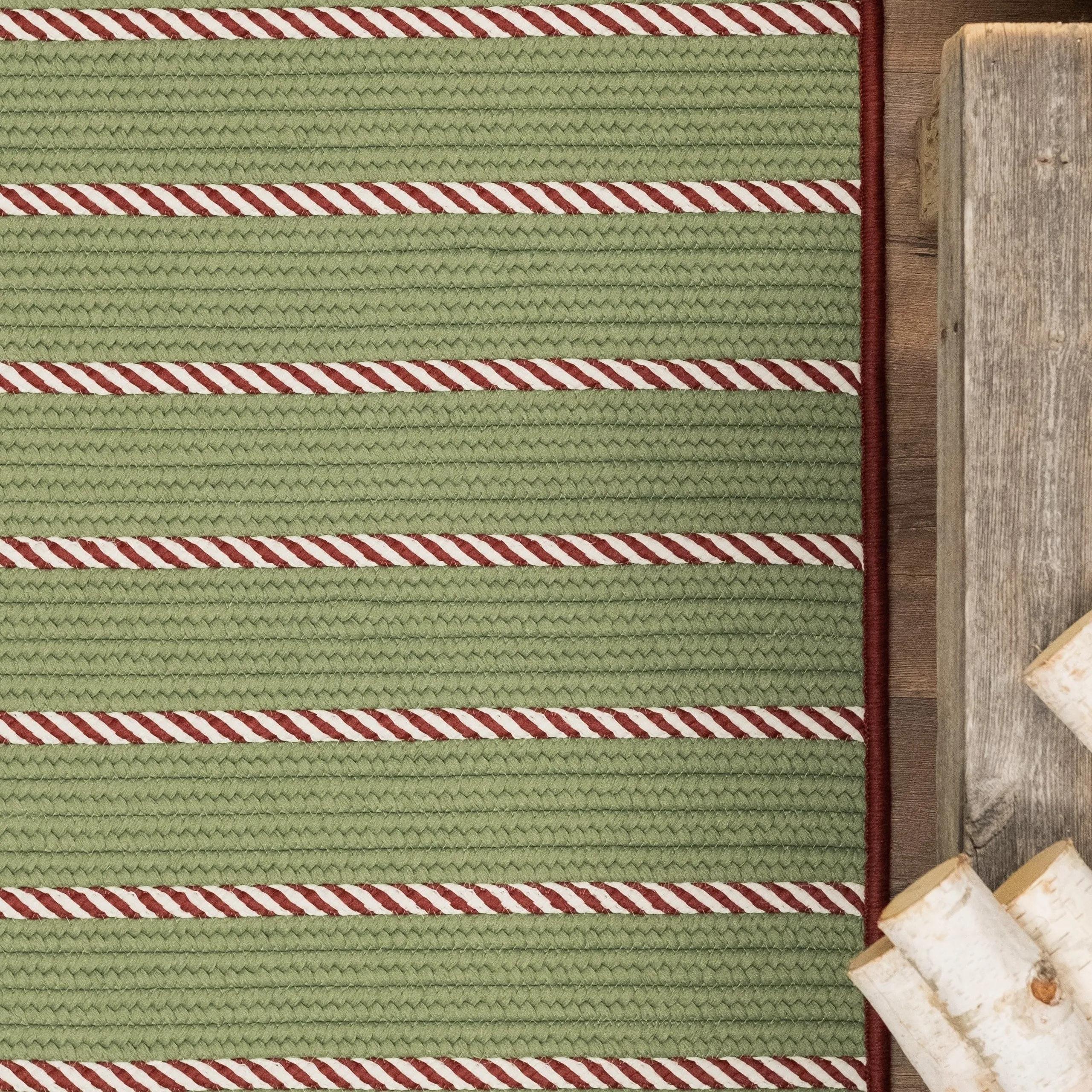 Naughty Elf Stripe Christmas Rug