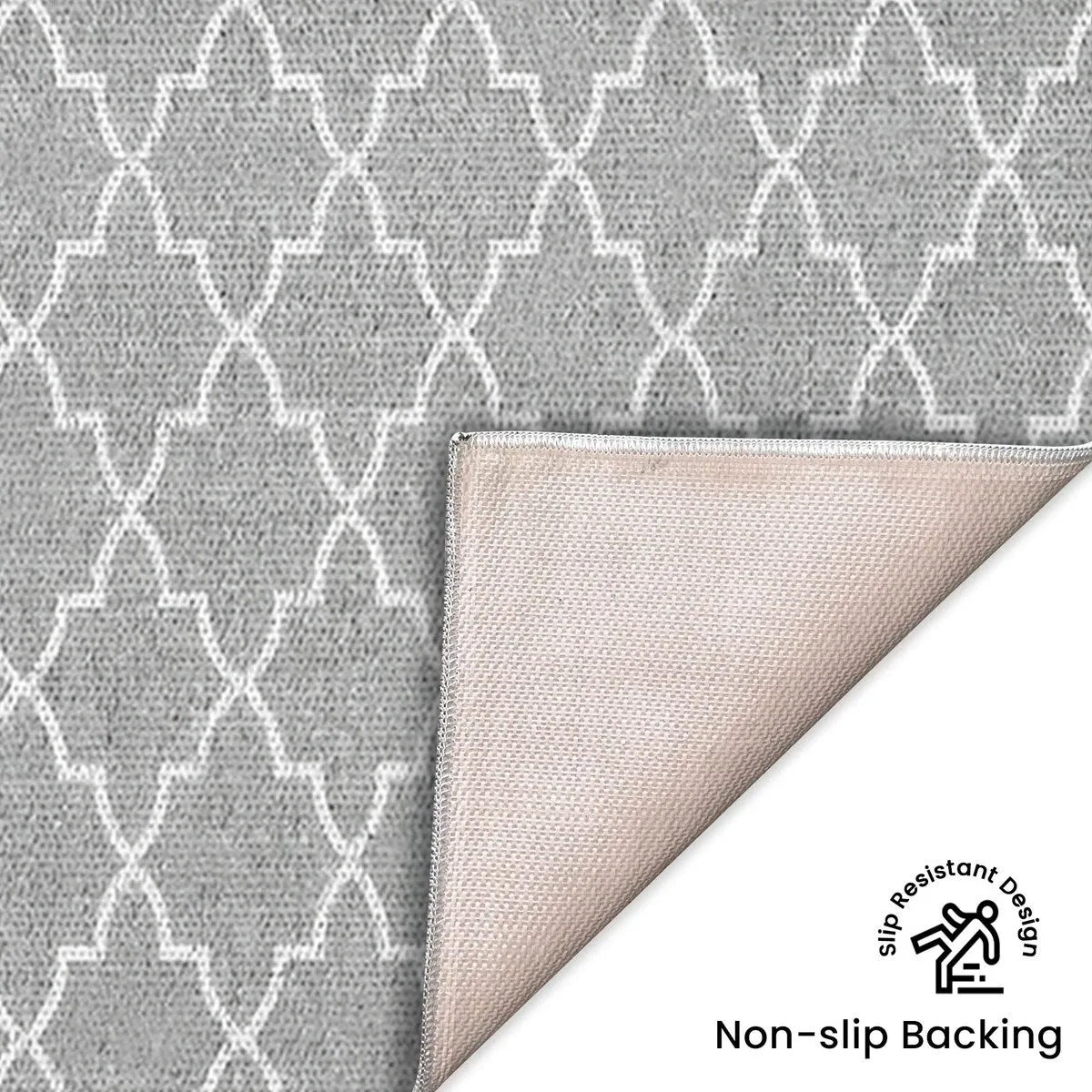 Non Skid Washable Kitchen Runner Rugs Set of 2 - Area Rugs for Kitchen. Laundry Room - Set of 2