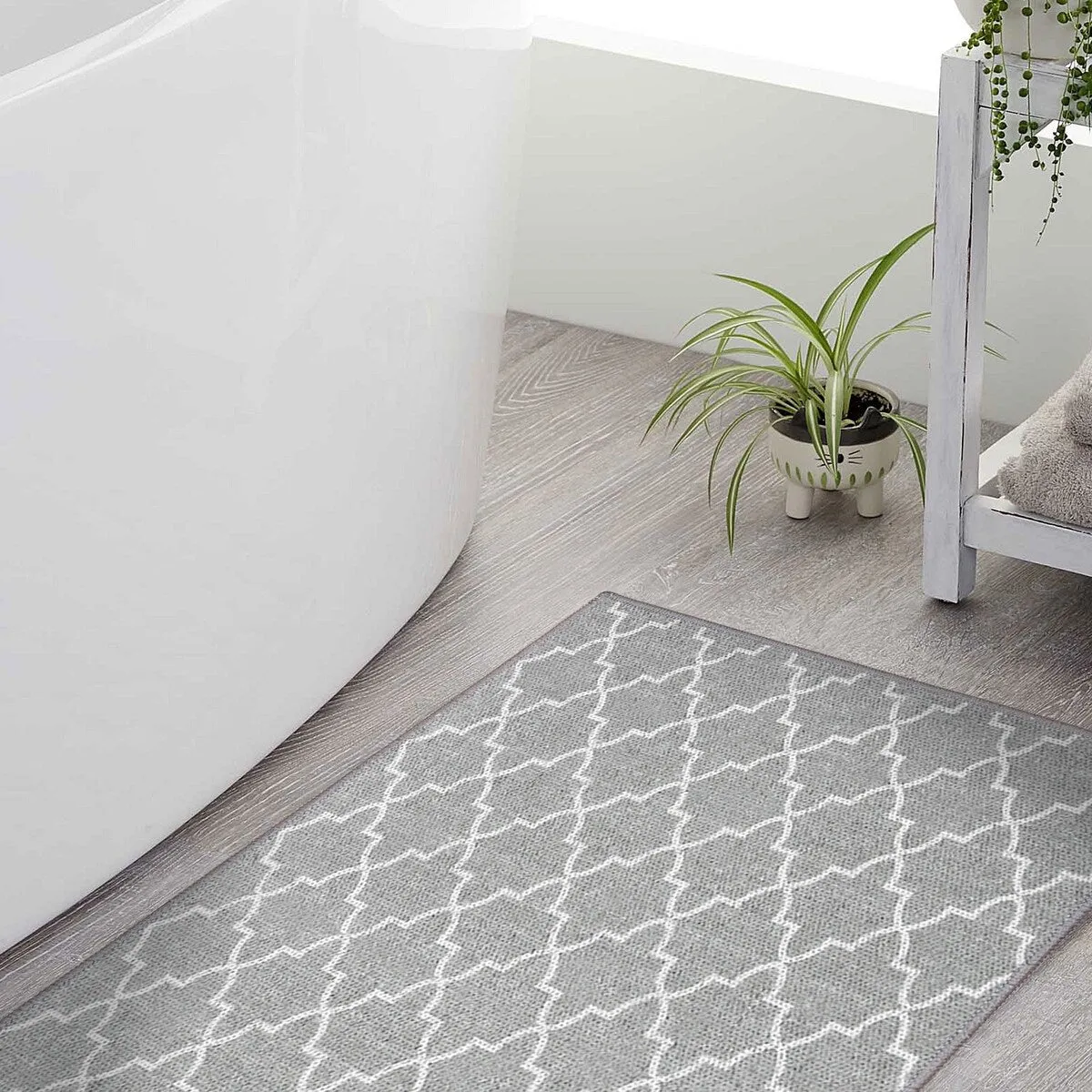 Non Skid Washable Kitchen Runner Rugs Set of 2 - Area Rugs for Kitchen. Laundry Room - Set of 2