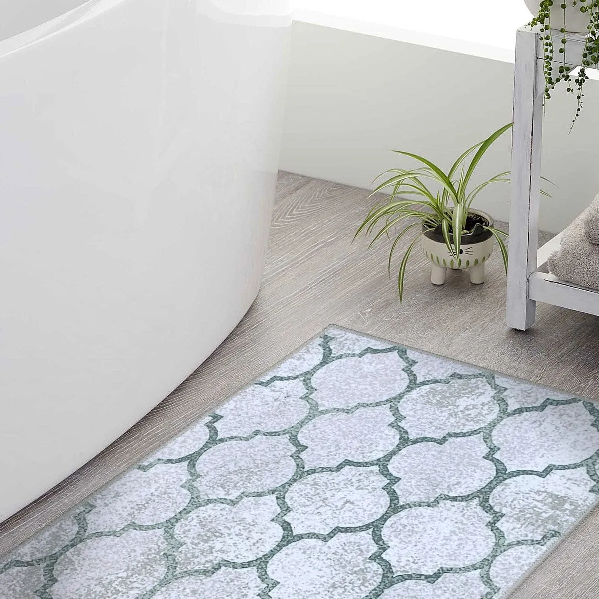 Non Skid Washable Kitchen Runner Rugs Set of 2 - Area Rugs for Kitchen. Laundry Room - Set of 2