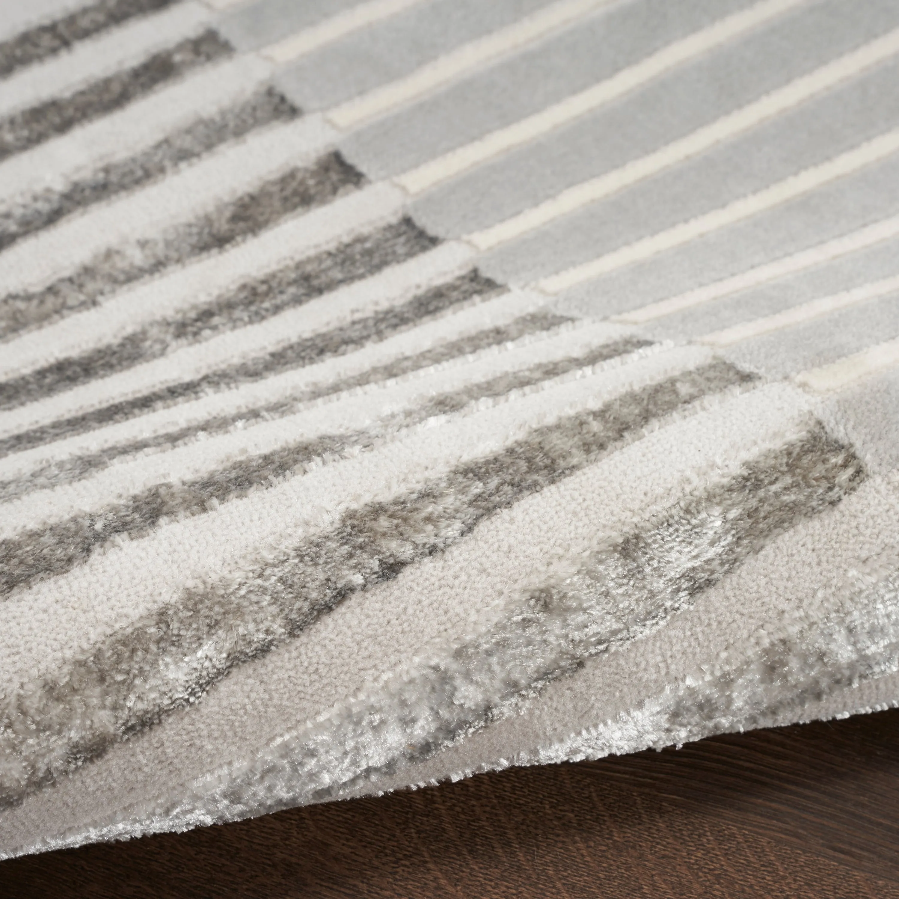 Nourison Brushstrokes Indoor only Striped Area Rug