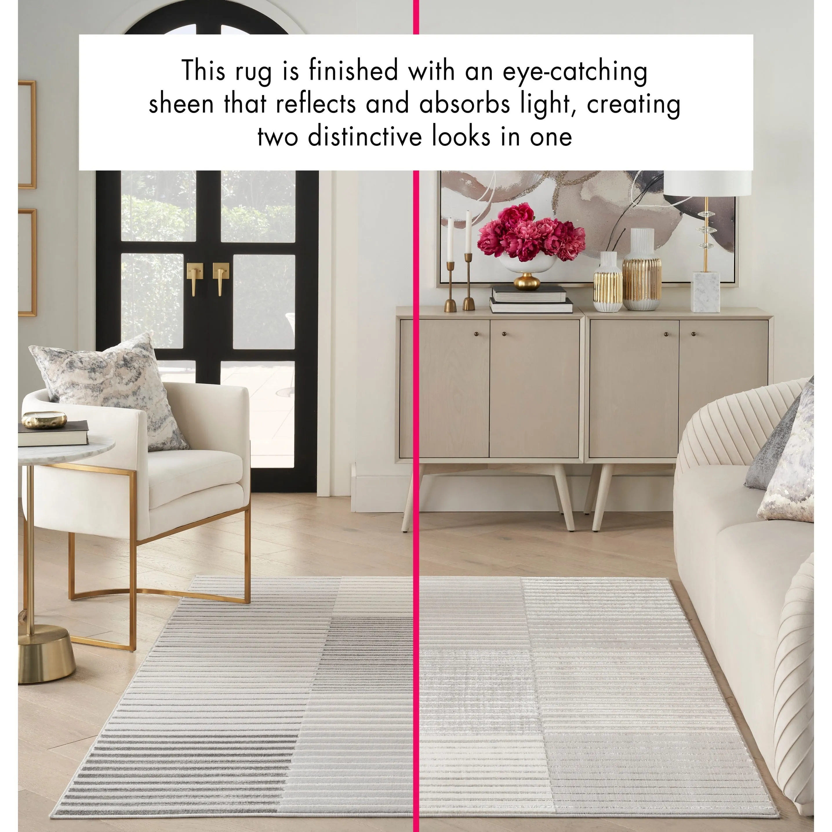 Nourison Brushstrokes Indoor only Striped Area Rug