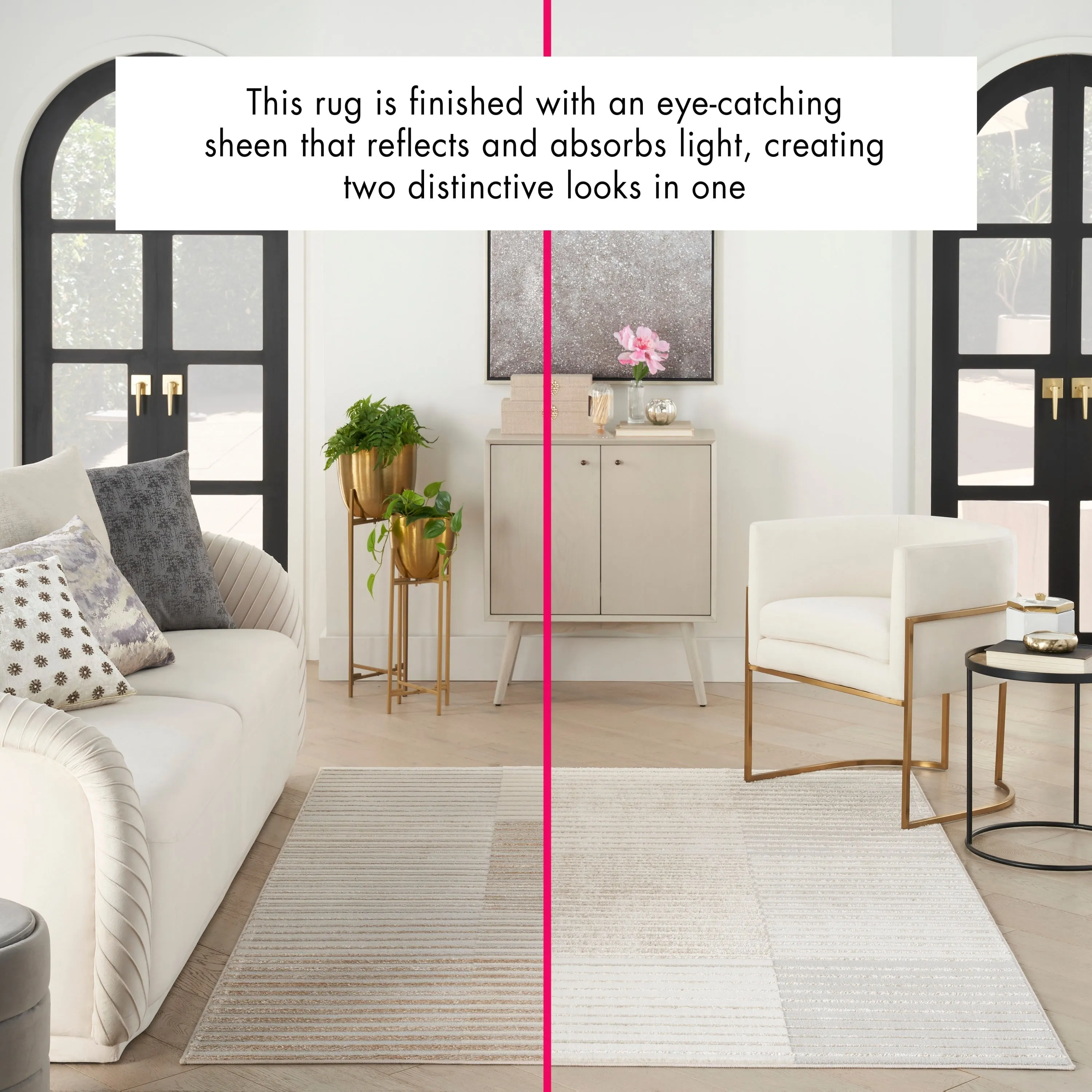 Nourison Brushstrokes Indoor only Striped Area Rug